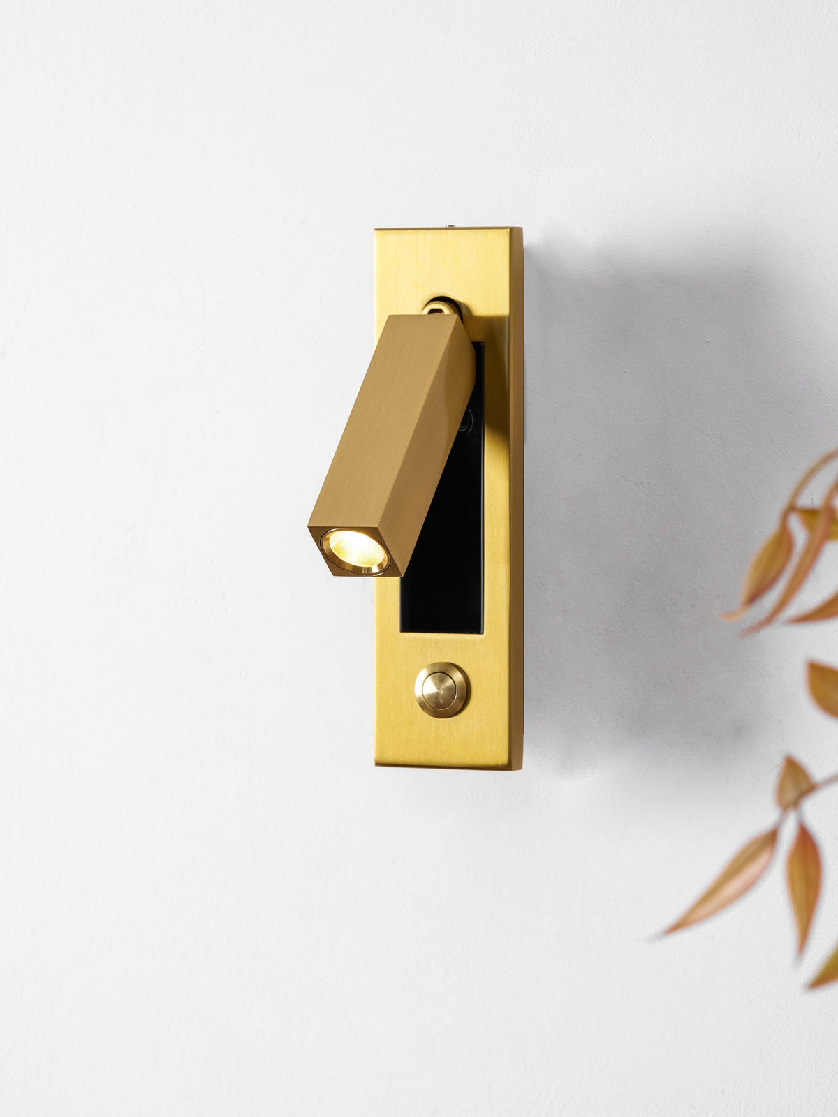 Nocturnis | Recessed LED Bedside Sconce with Adjustable Head | Reading Light for Bedroom