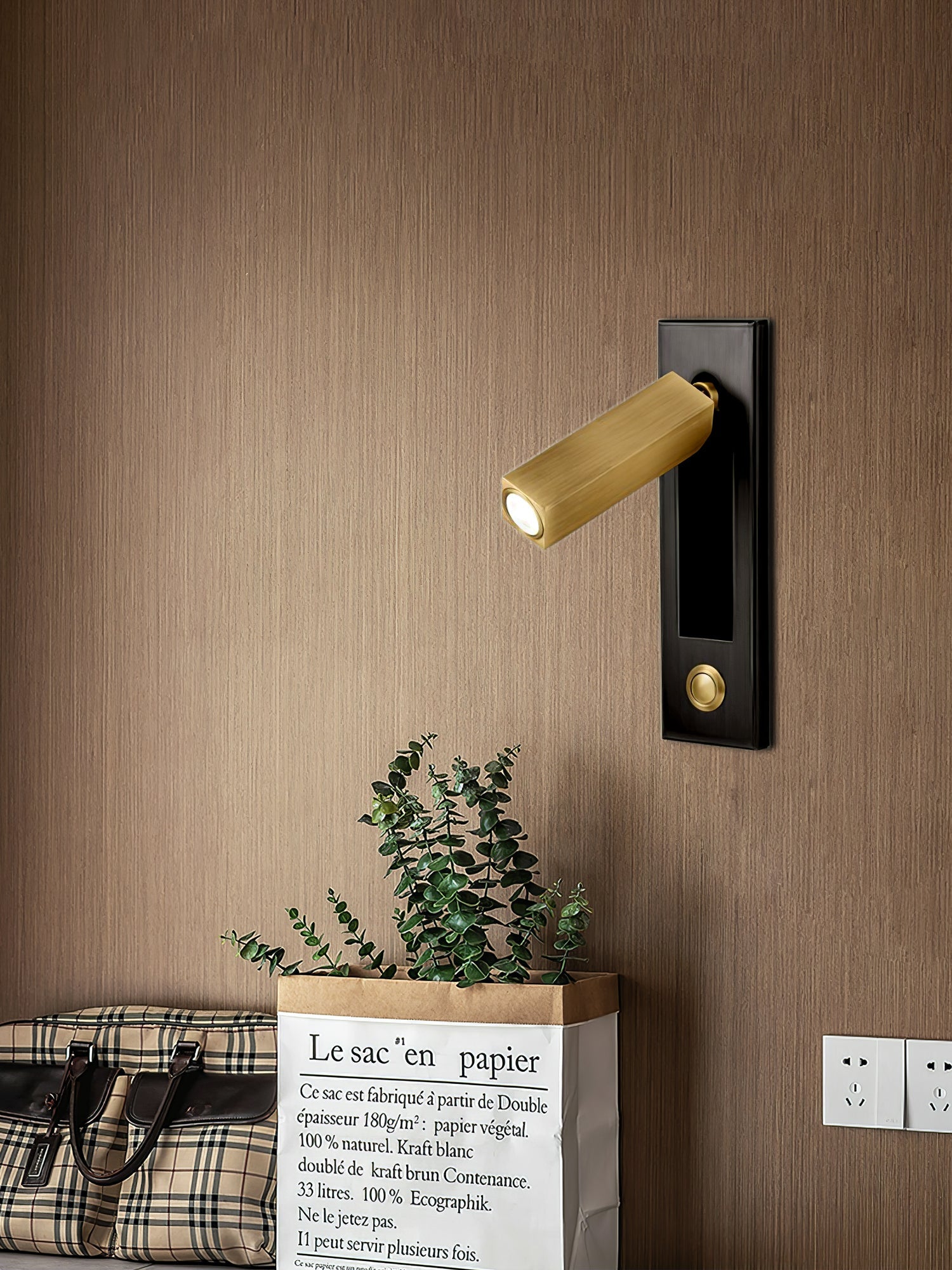 Embedded LED Wall Sconce Bedside Reading Light Modern Wall Lamp