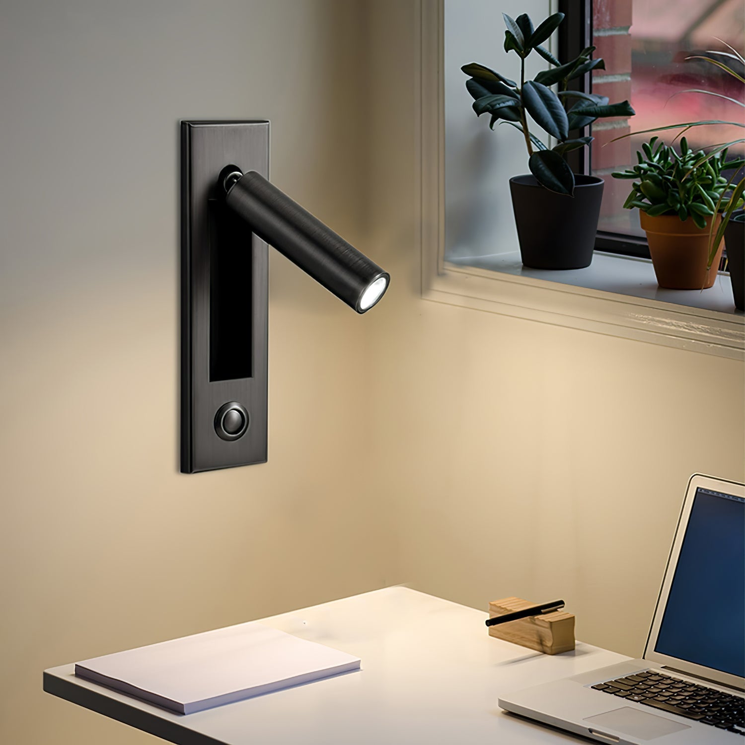 Embedded LED Wall Sconce Bedside Reading Light Modern Wall Lamp