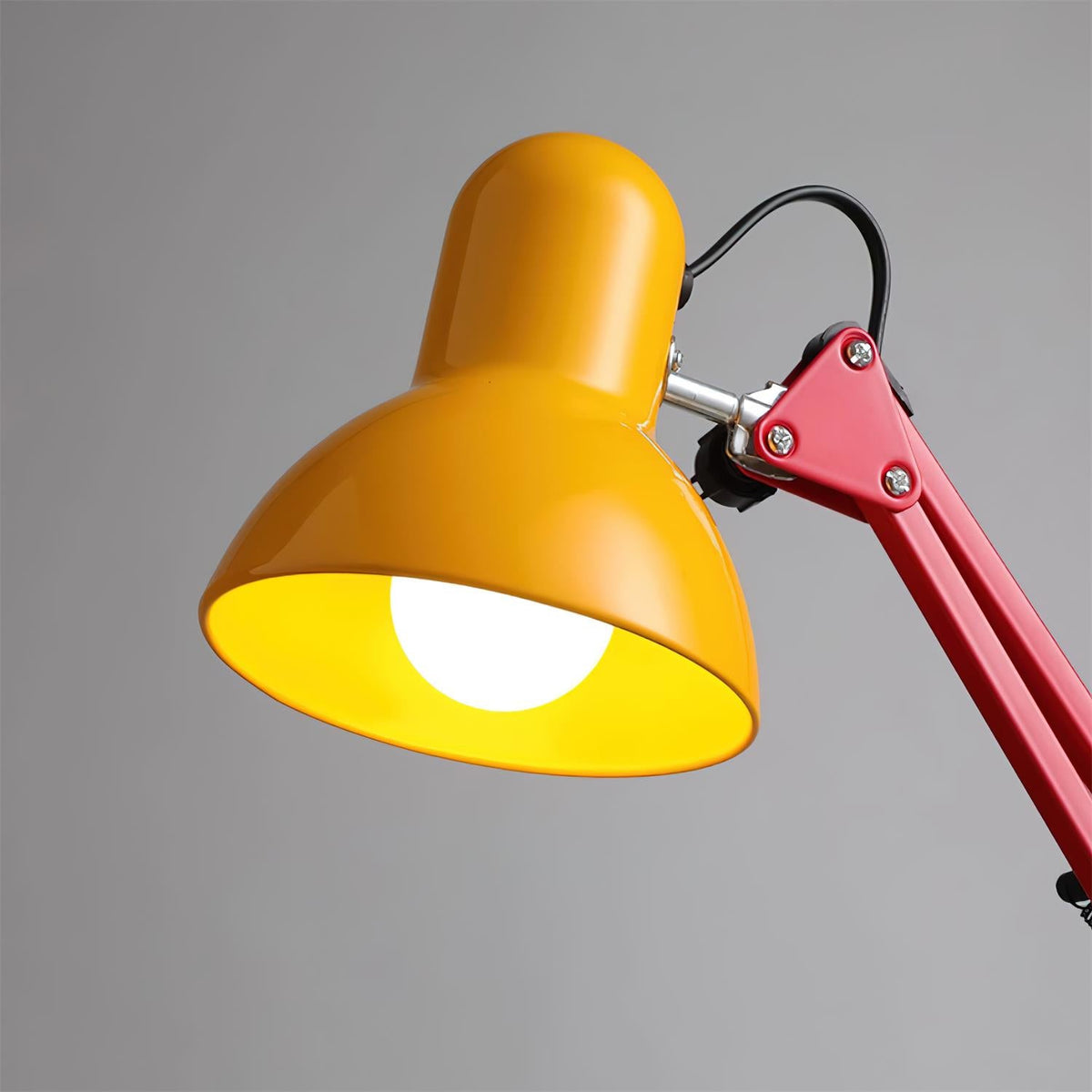 Primo | Memphis Style Adjustable Arm Table Lamp with Color Block Design for Desk Reading