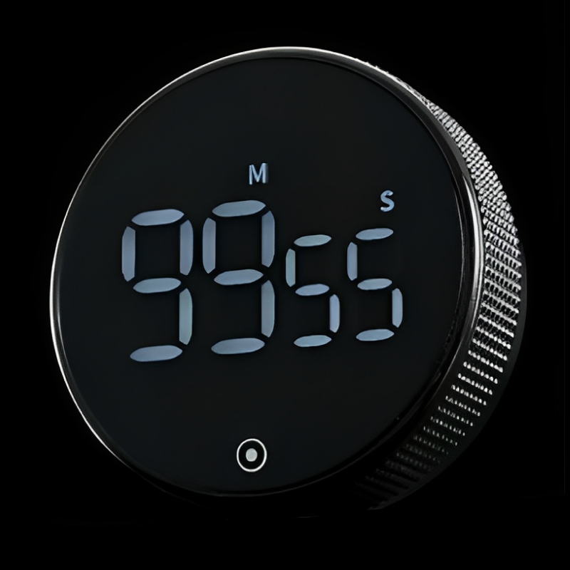 Tempo | Magnetic Base Productivity Timer with Push Button | Compact Timer for Work Focus