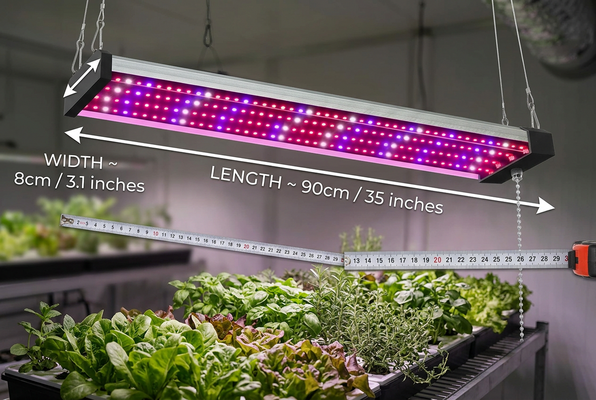 Verdiana | Full Spectrum LED Grow Light with Pull Switch, Hanging Lamp for Indoor Plants