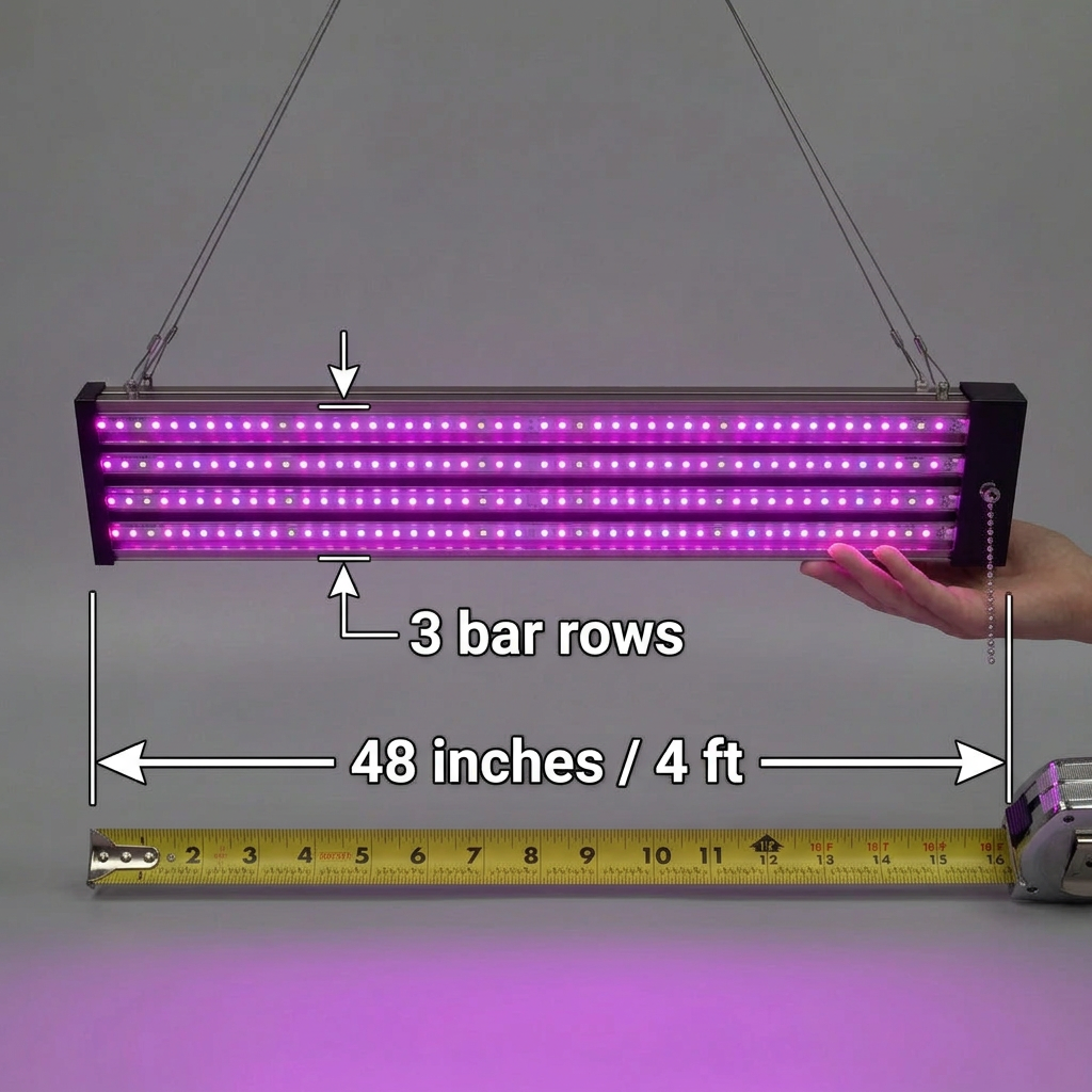 Verdiana | Full Spectrum LED Grow Light with Pull Switch, Hanging Lamp for Indoor Plants