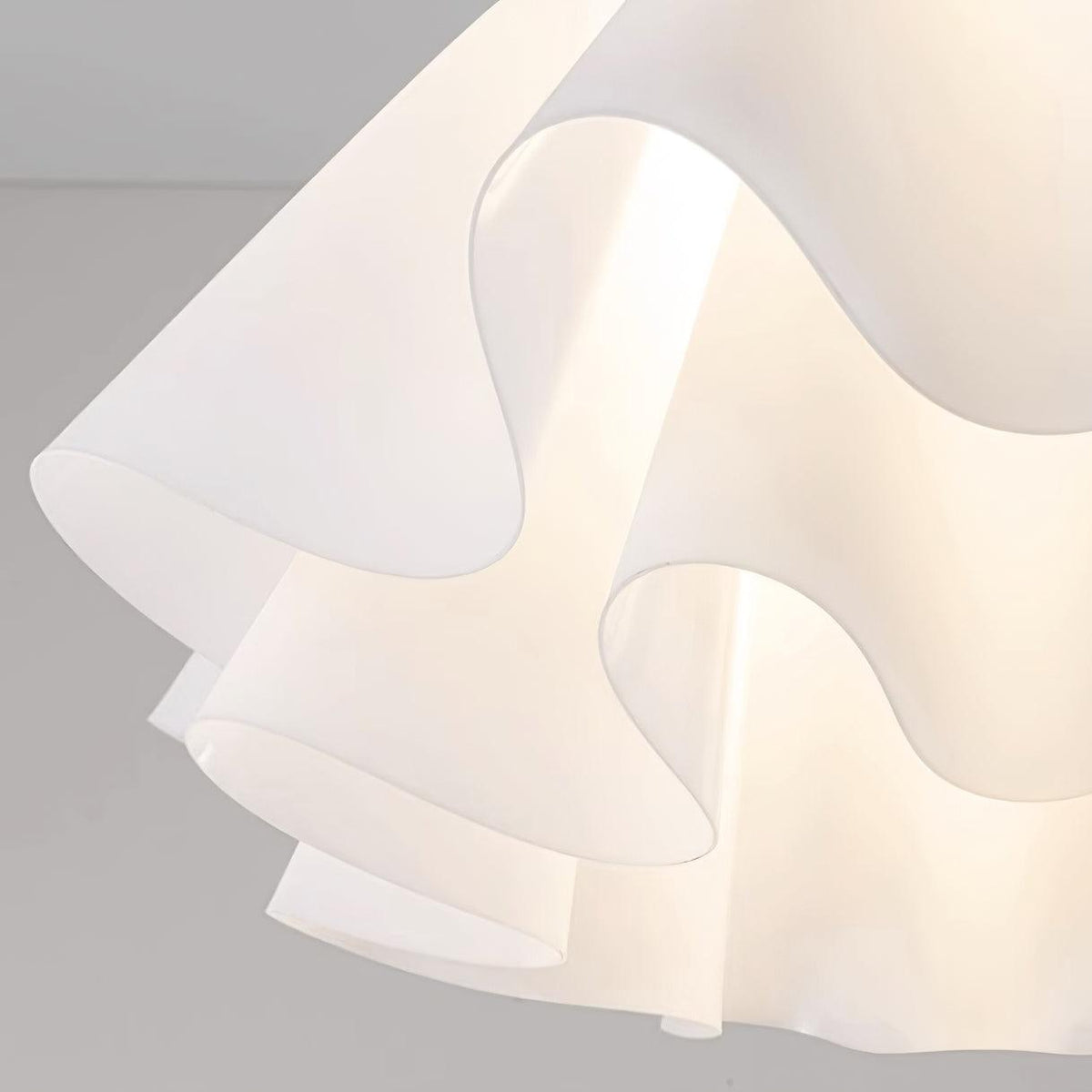 Gilda | Mid-Century Pleated Ceiling Light with Brass Body, Dimmable Fixture for Hallways