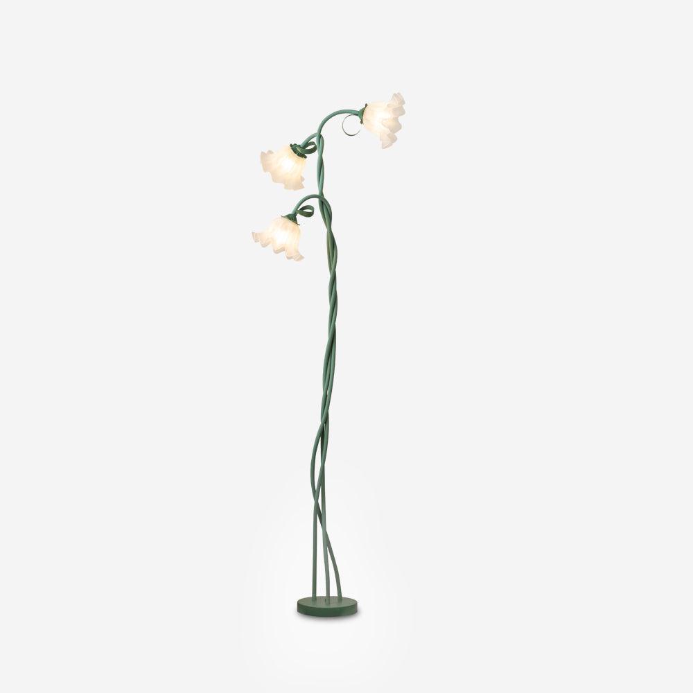 Calla Flower Floor Lamp Matte Green