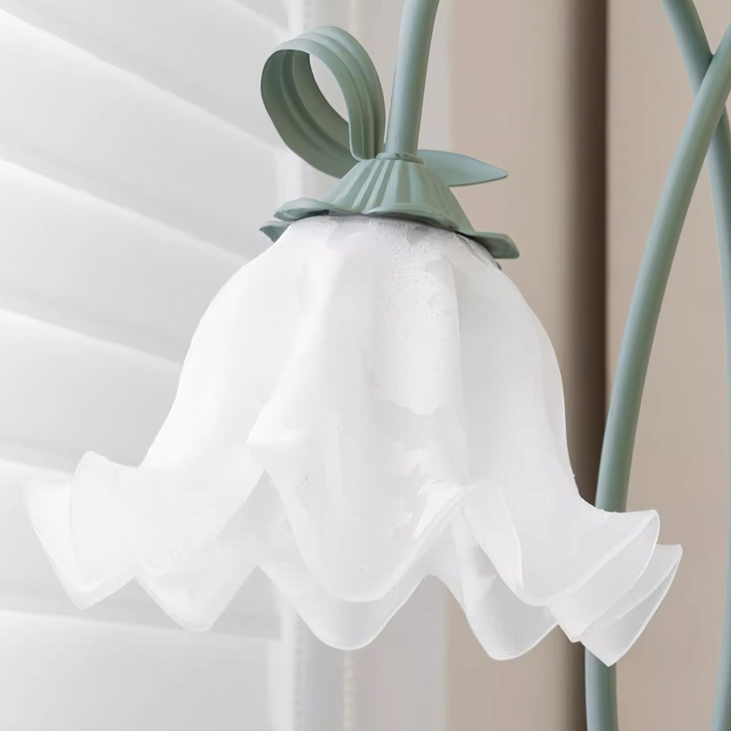 Calla Flower Floor Lamp Matte Green