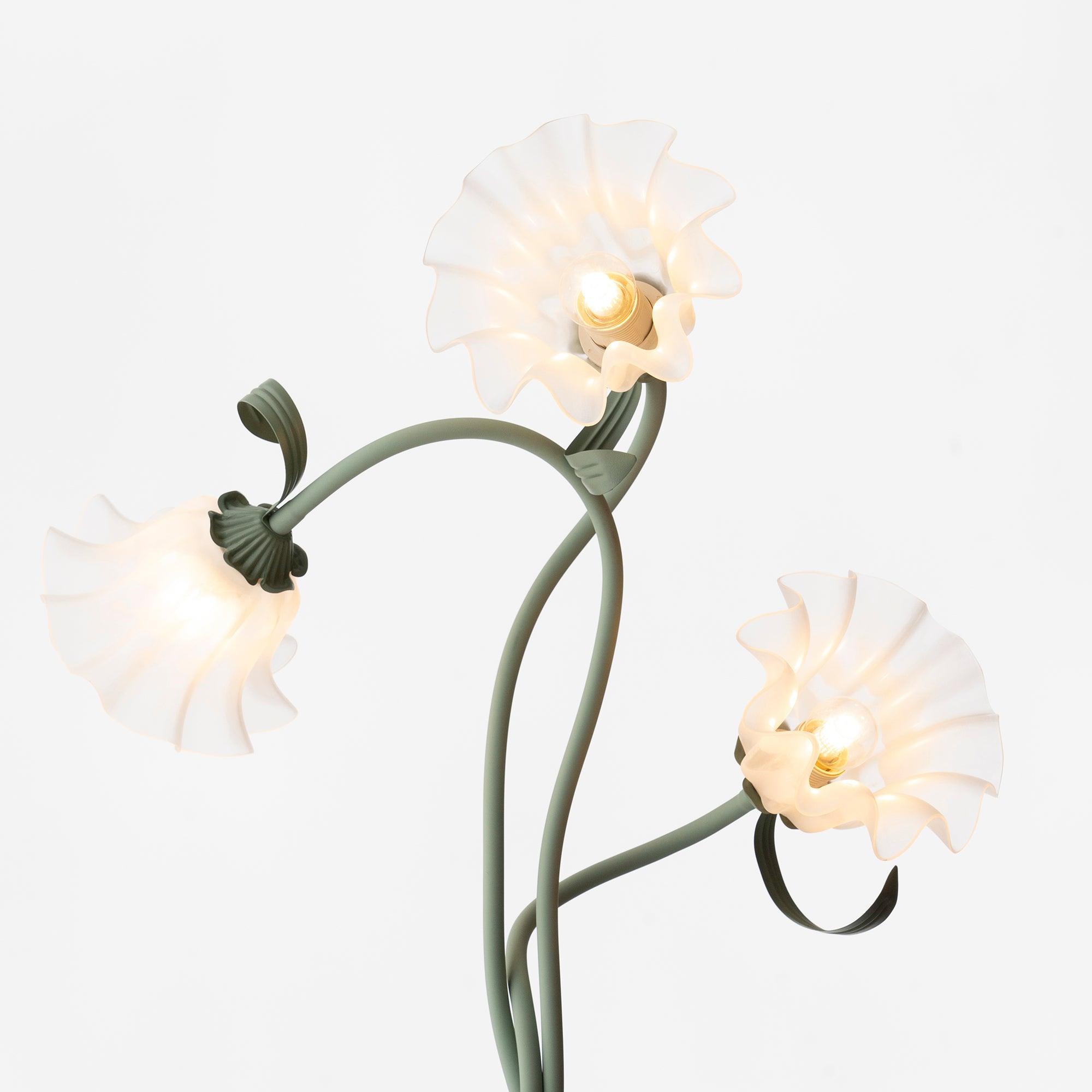 Calla Flower Floor Lamp Matte Green
