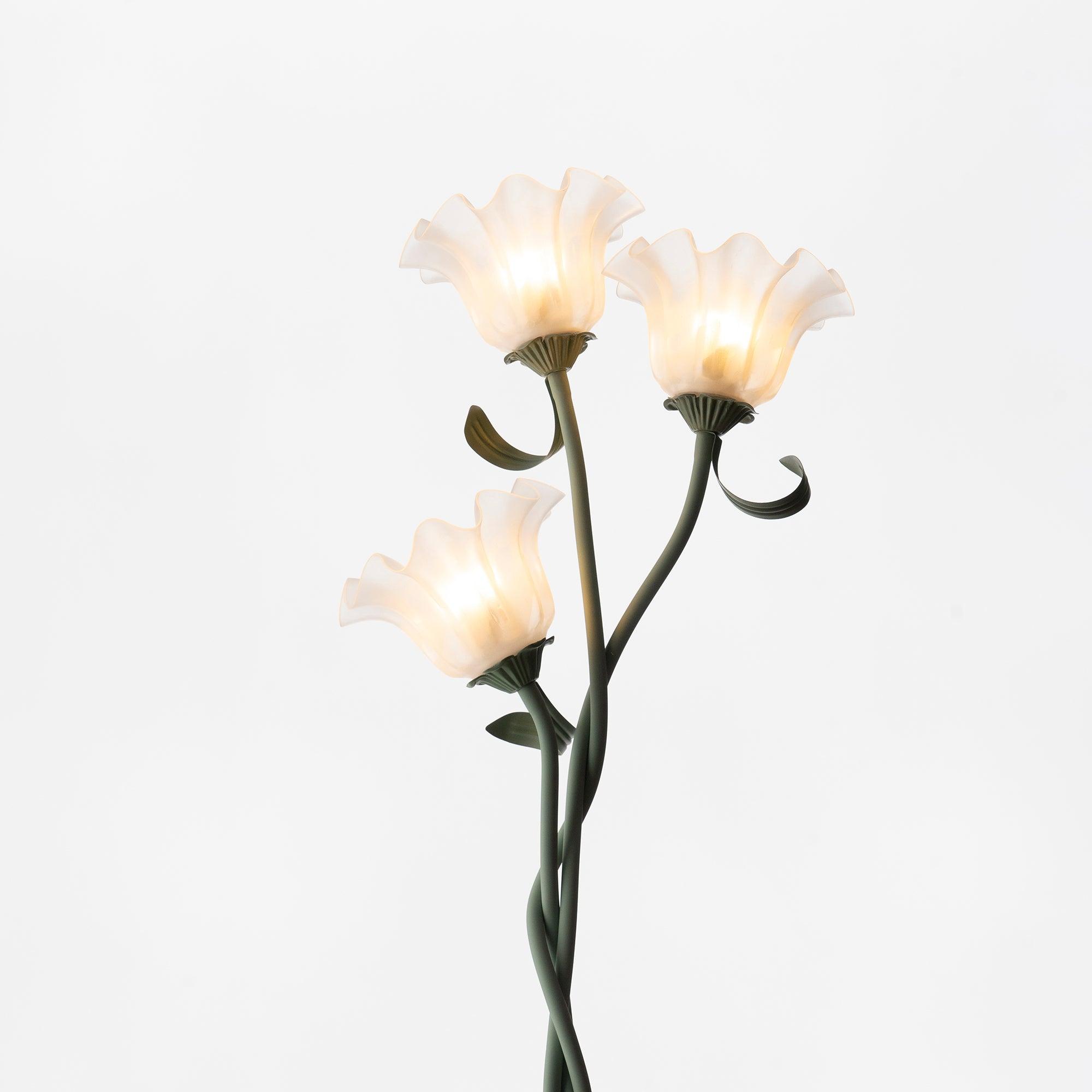 Calla Flower Floor Lamp Matte Green