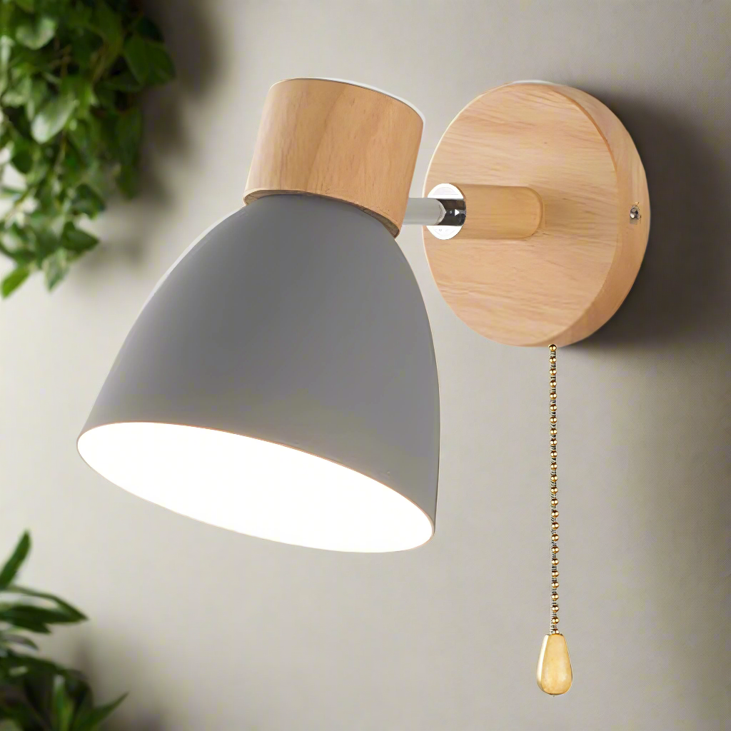 Minimalist Wall Light with Pull Chain LED Wall Lamp