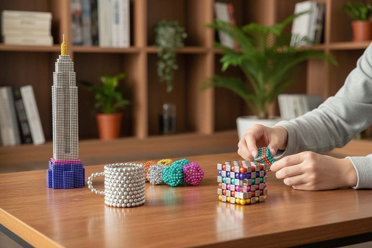 Magnetic Balls Building Set 216PCS Magnet Construction Toy 5mm