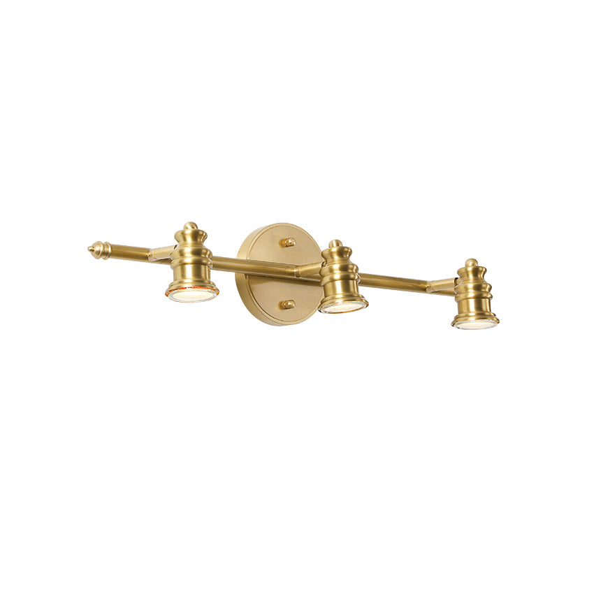 Vantage Series | Brass Linear Spotlight Bar with MR16 LED Heads for Vanity Lighting