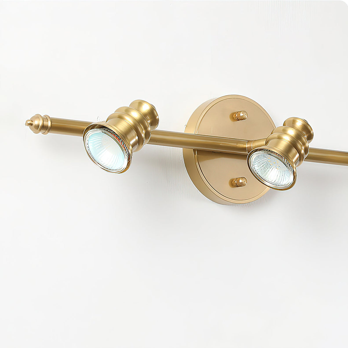 Vantage Series | Brass Linear Spotlight Bar with MR16 LED Heads for Vanity Lighting