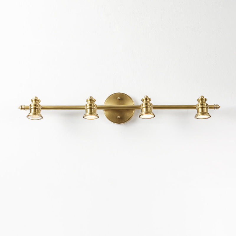 Vantage Series | Brass Linear Spotlight Bar with MR16 LED Heads for Vanity Lighting