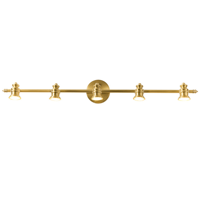 Vantage Series | Brass Linear Spotlight Bar with MR16 LED Heads for Vanity Lighting