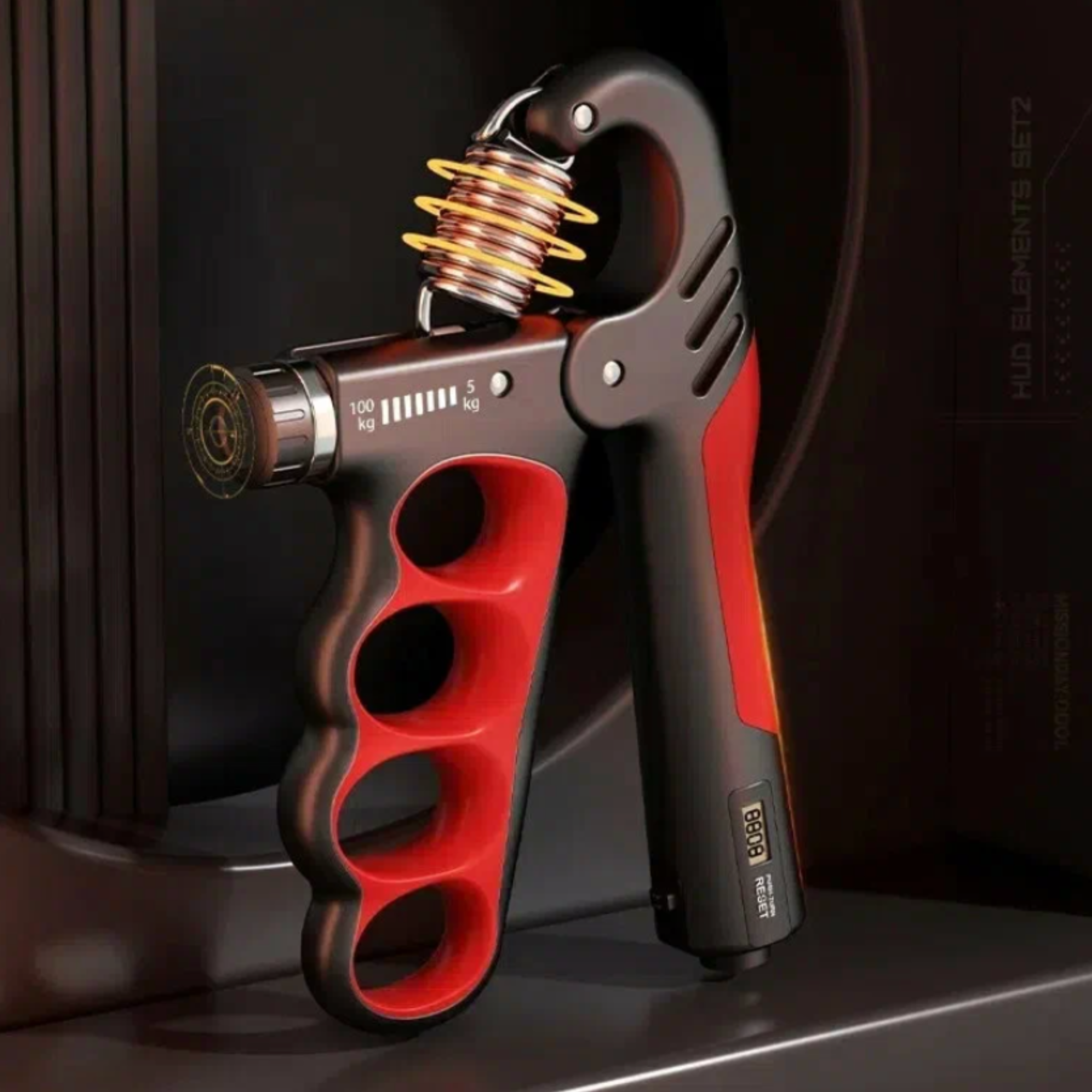 Adjustable Hand Grip Strengthener 5-100kg with Counter Forearm Trainer