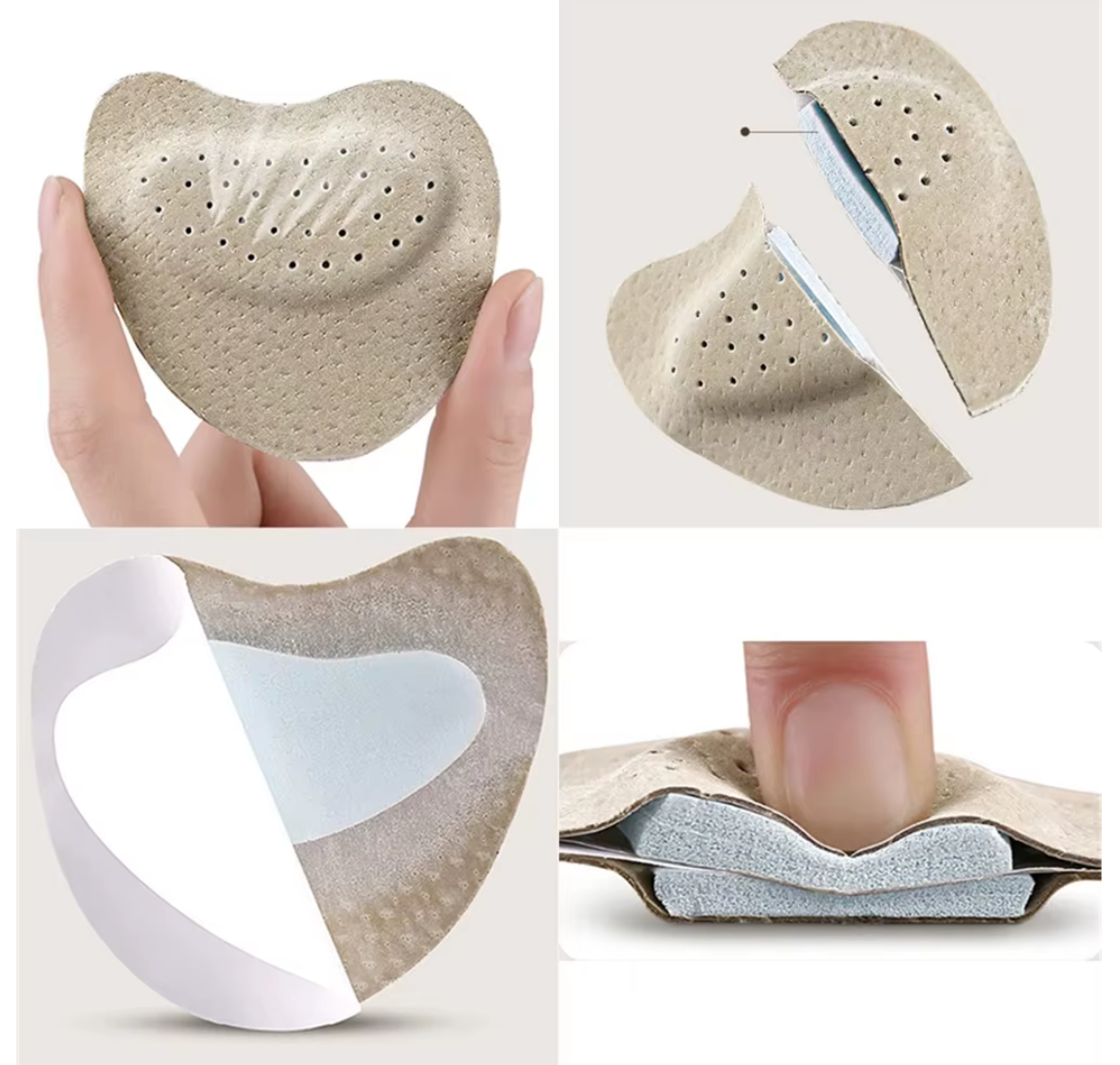 Stepeze | Non-Slip Forefoot Cushion Pads for Sandals & High Heels - Ball of Foot Comfort