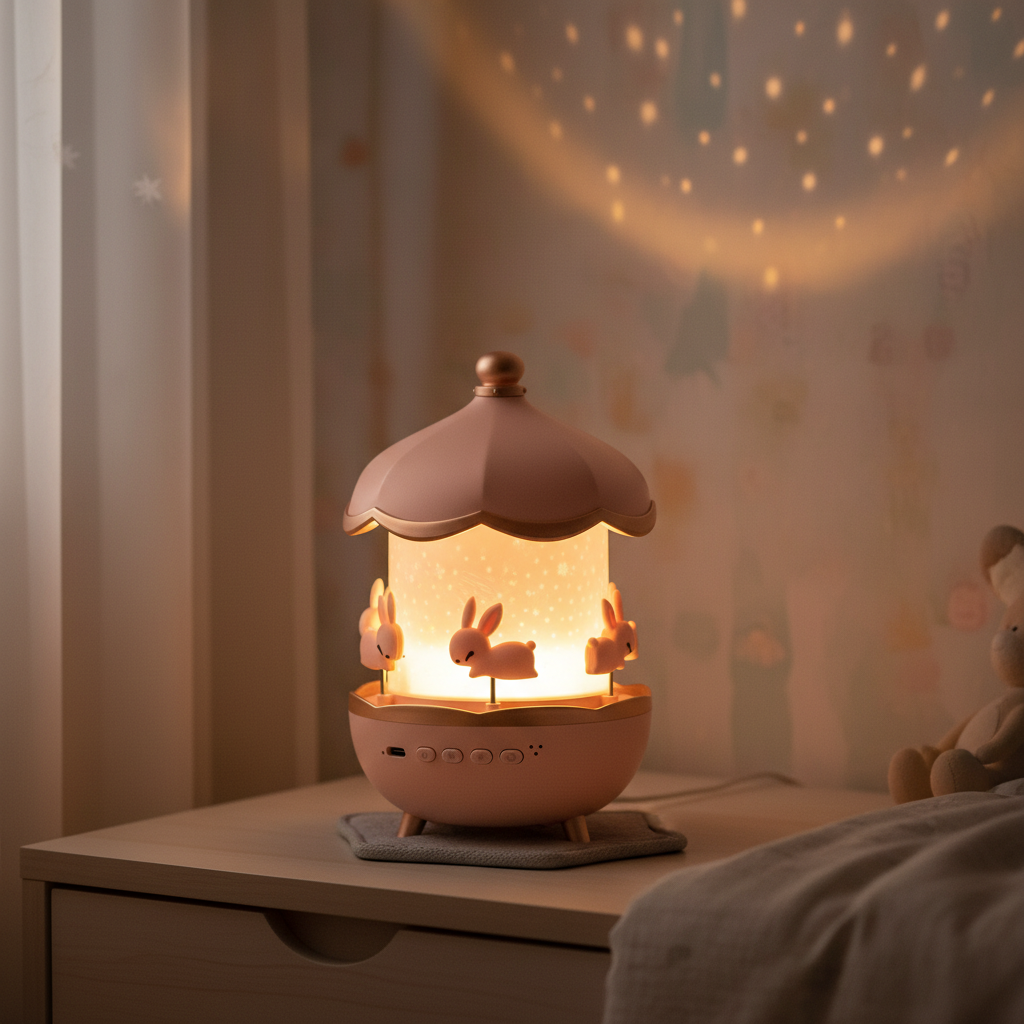 Lumina | Kids Night Light Projector with 12 Themes, Built-In Music Projector for Bedtime