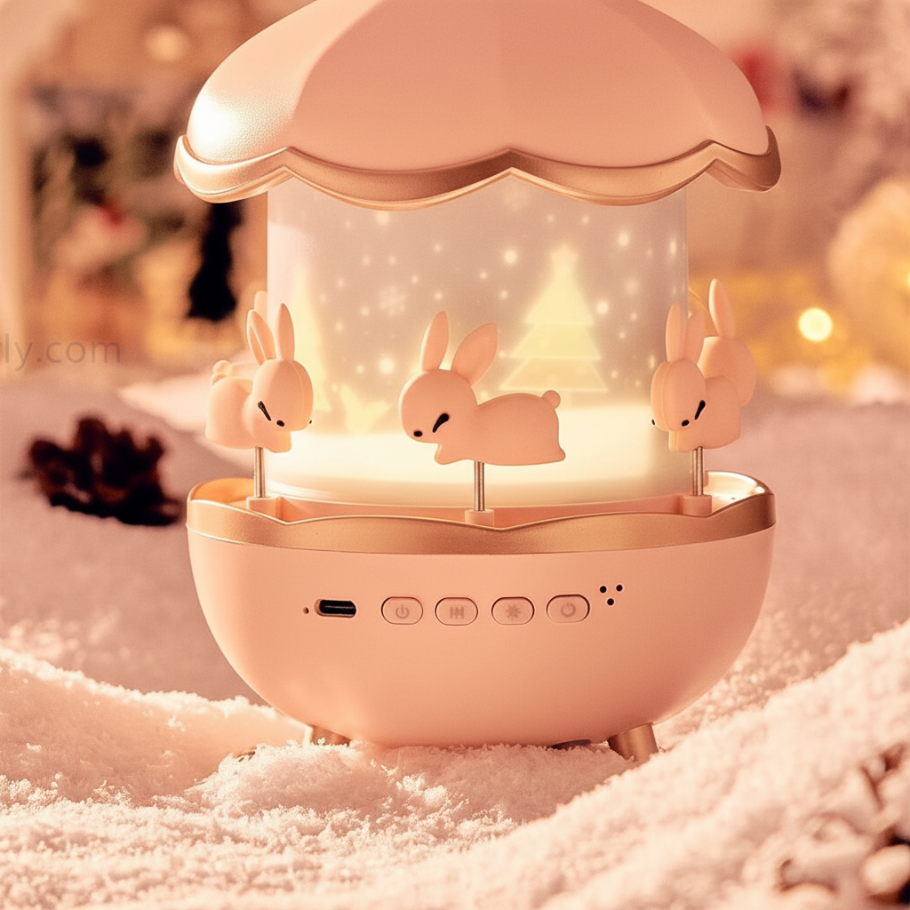 Lumina | Kids Night Light Projector with 12 Themes, Built-In Music Projector for Bedtime