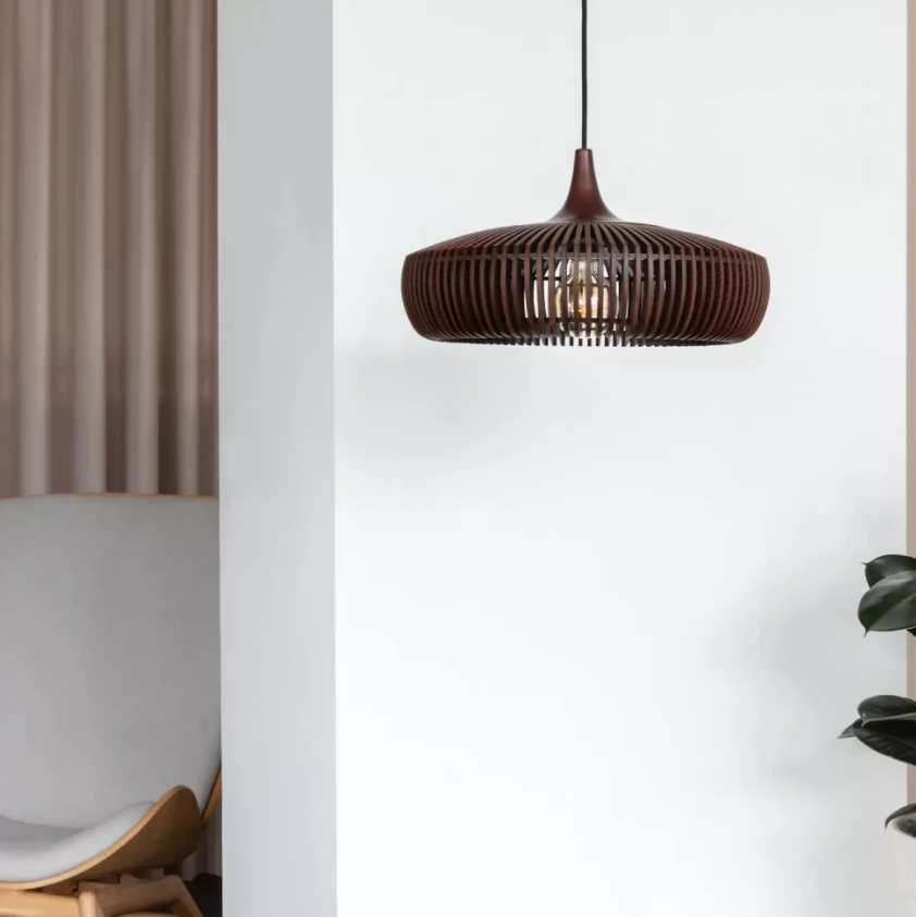 Japandi Wooden Pendant Light Modern Scandinavian Ceiling Lamp