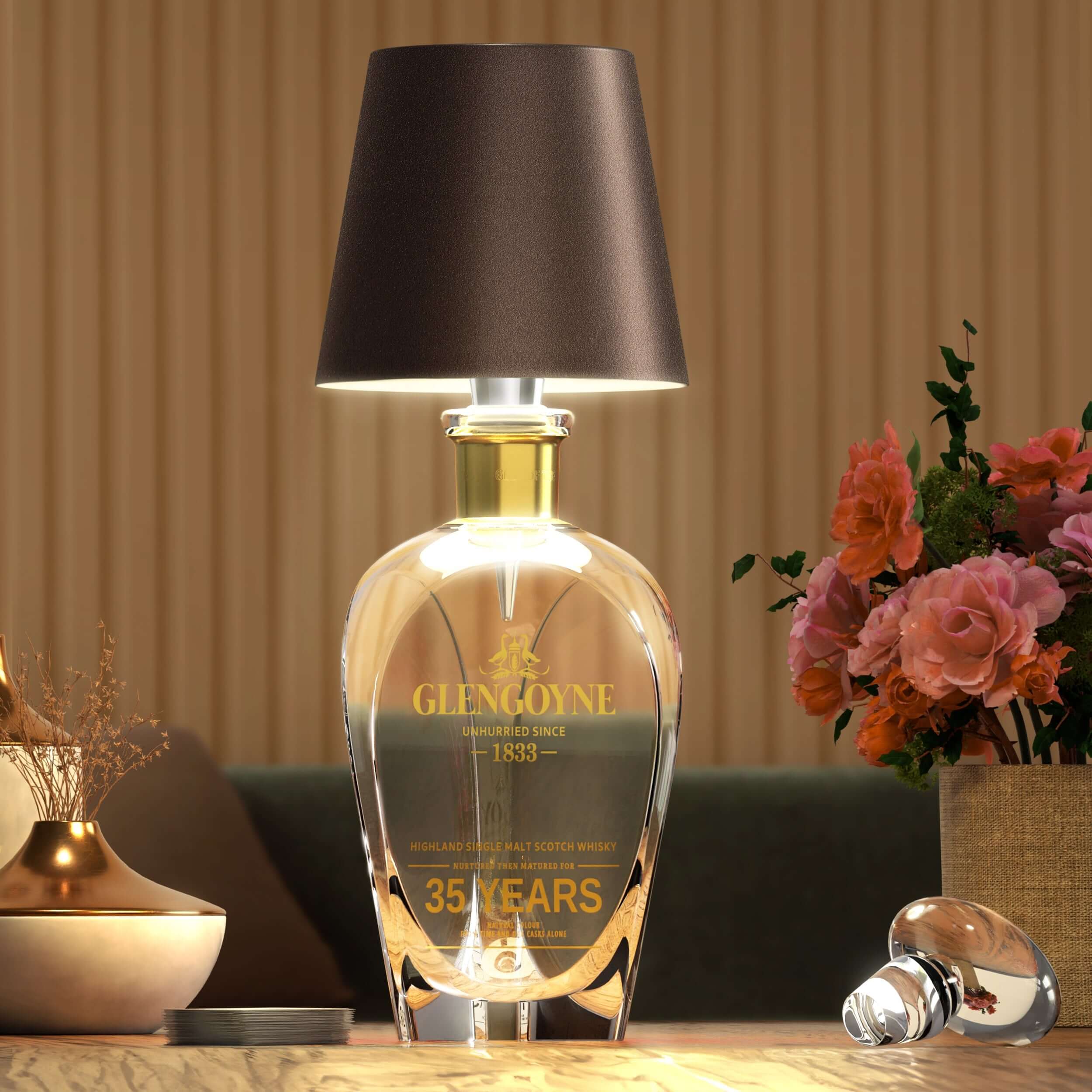 Rechargeable LED Bottle Lamp Wireless Wine Bottle Light USB-C