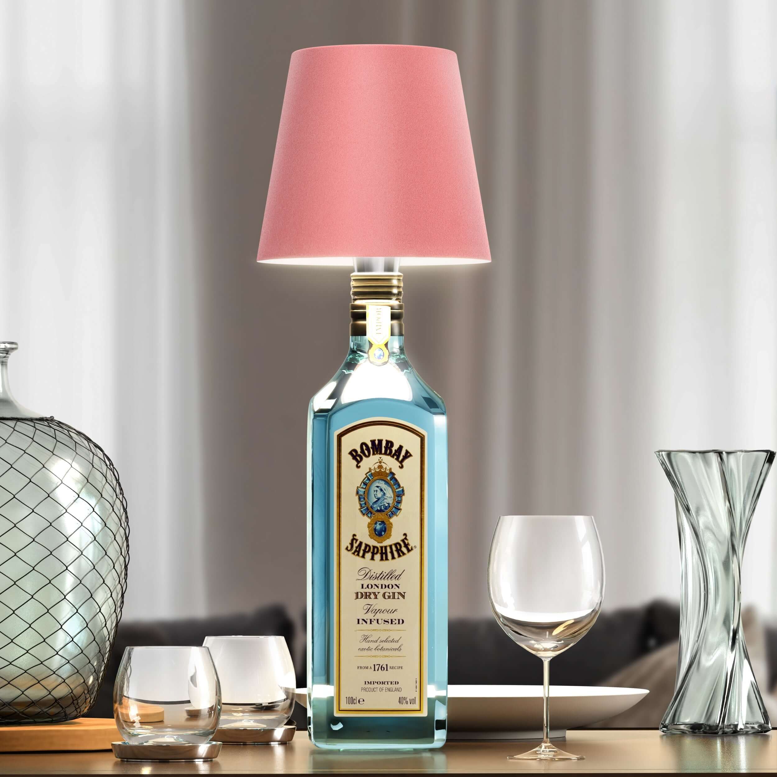 Rechargeable LED Bottle Lamp Wireless Wine Bottle Light USB-C