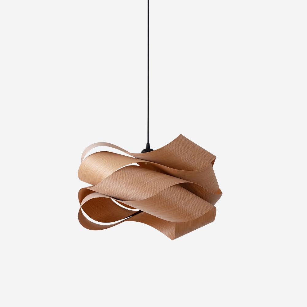 Wood Pendant Light Modern Wooden Hanging Ceiling Lamp Fixture