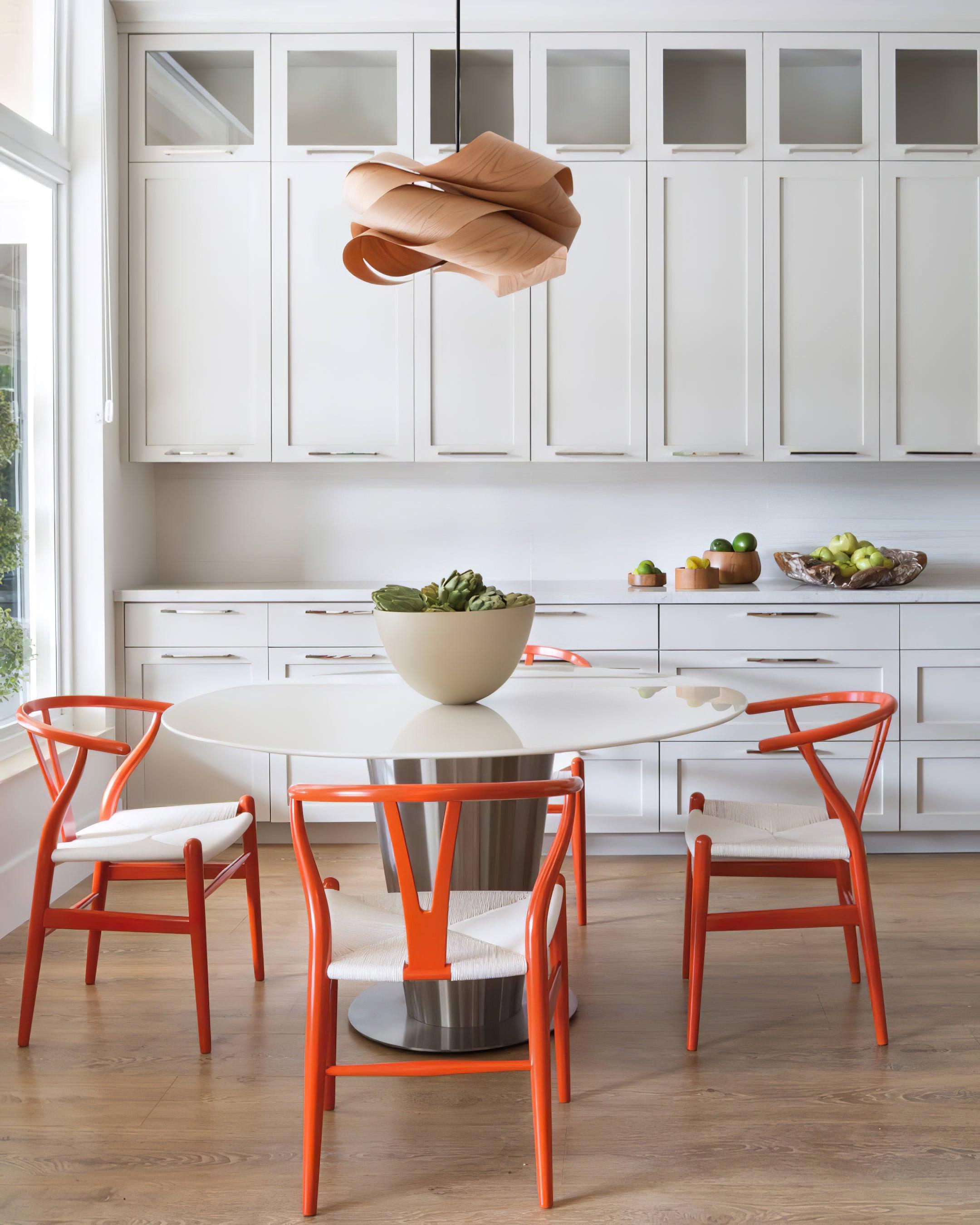 Wood Pendant Light Modern Wooden Hanging Ceiling Lamp Fixture