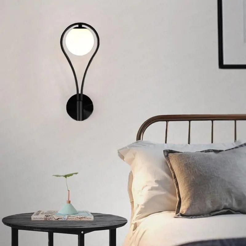 Modern Nordic Metal Wall Sconce with Dimmable LED | Minimalist Wall Light