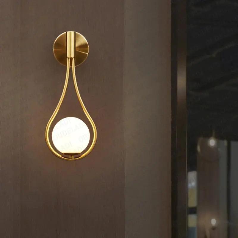 Modern Nordic Metal Wall Sconce with Dimmable LED | Minimalist Wall Light