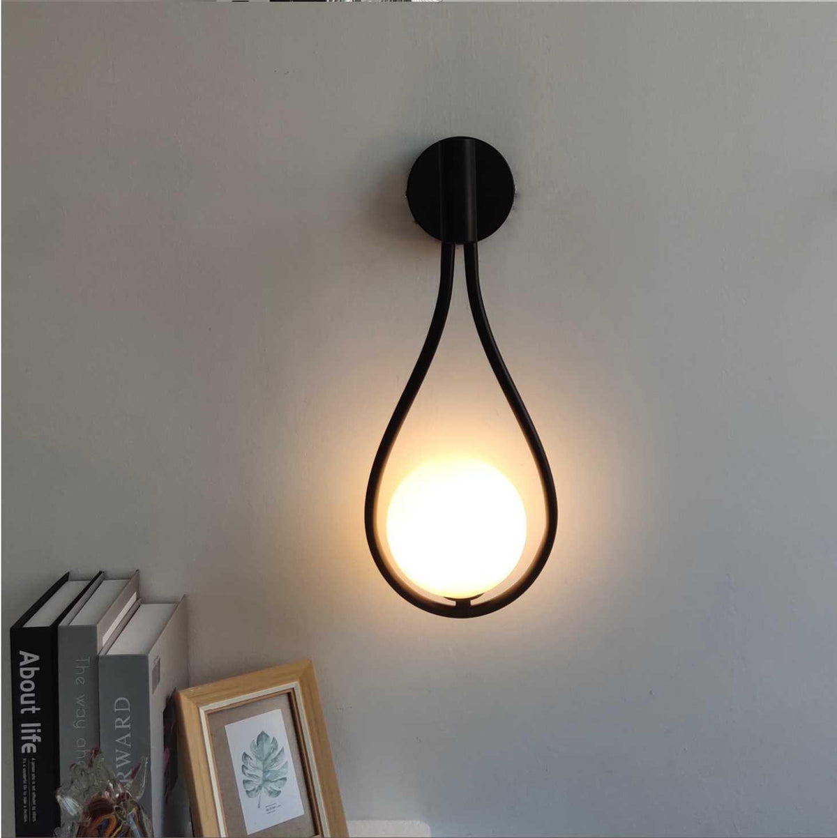 Modern Nordic Metal Wall Sconce with Dimmable LED | Minimalist Wall Light