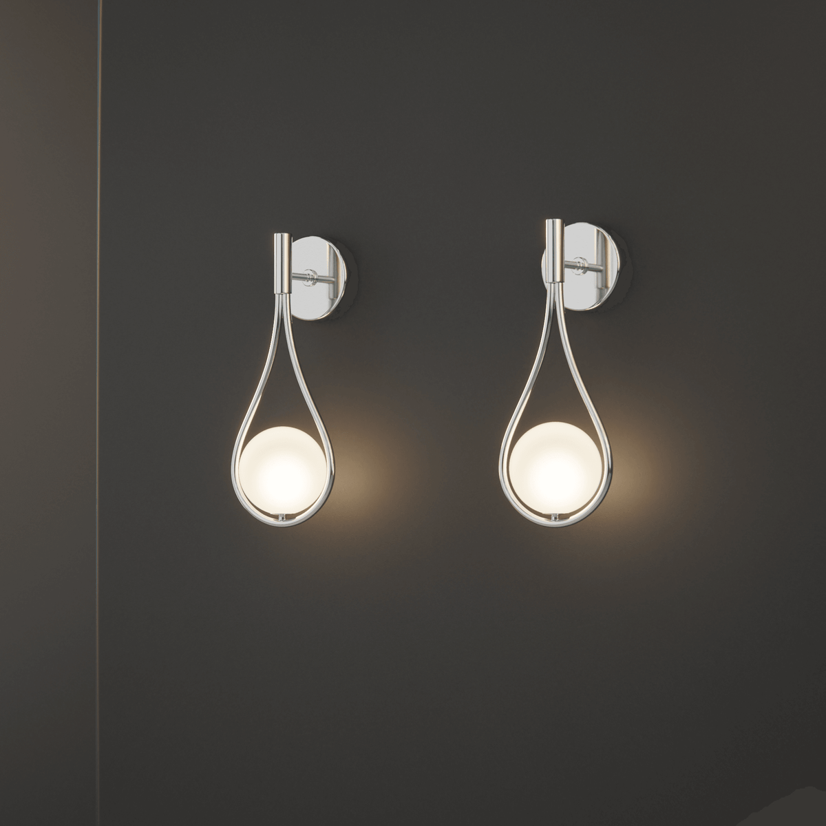 Modern Nordic Metal Wall Sconce with Dimmable LED | Minimalist Wall Light