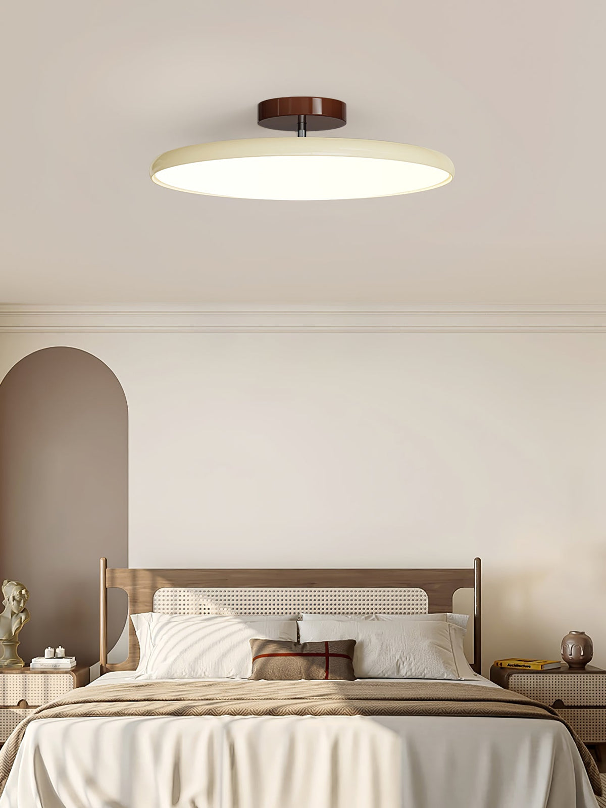 Auroradrift | Modern LED Ceiling Lamp with 270° Swivel Shade | Light for Sloped Ceilings