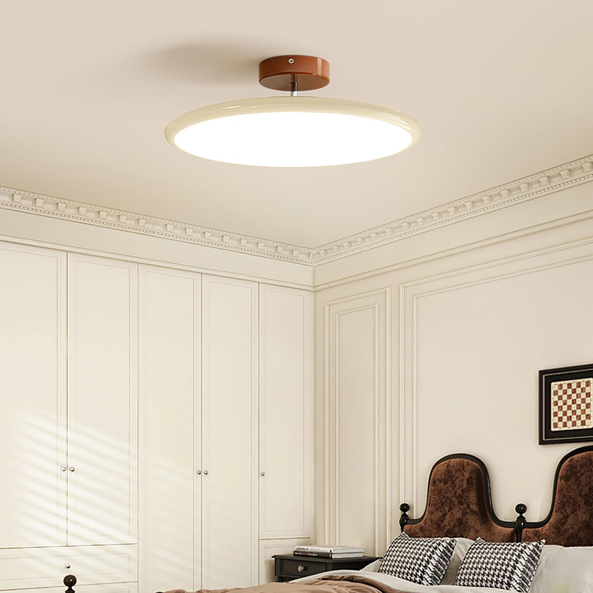 Auroradrift | Modern LED Ceiling Lamp with 270° Swivel Shade | Light for Sloped Ceilings