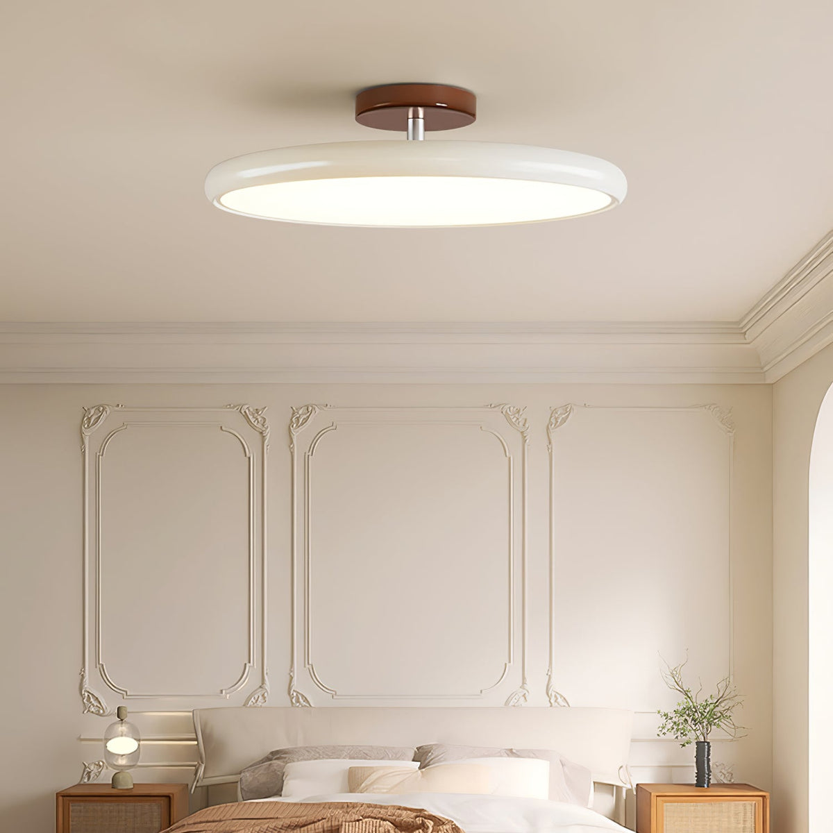 Auroradrift | Modern LED Ceiling Lamp with 270° Swivel Shade | Light for Sloped Ceilings