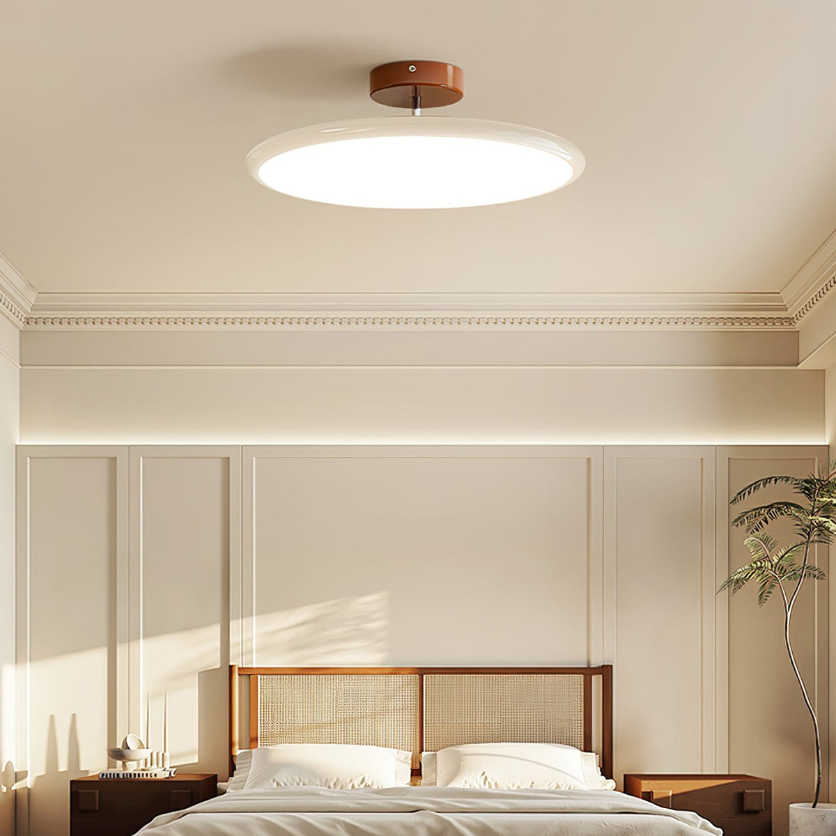 Auroradrift | Modern LED Ceiling Lamp with 270° Swivel Shade | Light for Sloped Ceilings