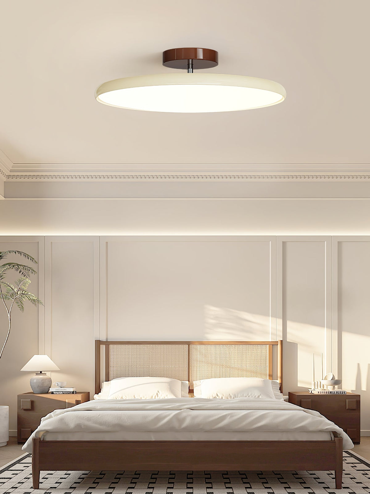 Auroradrift | Modern LED Ceiling Lamp with 270° Swivel Shade | Light for Sloped Ceilings