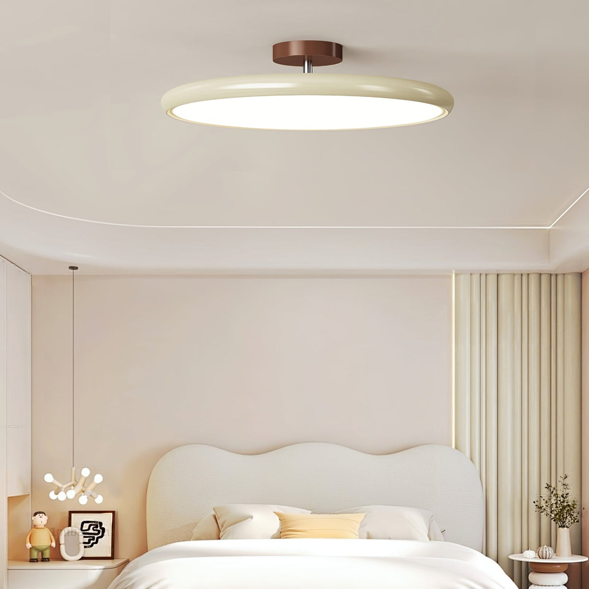 Auroradrift | Modern LED Ceiling Lamp with 270° Swivel Shade | Light for Sloped Ceilings
