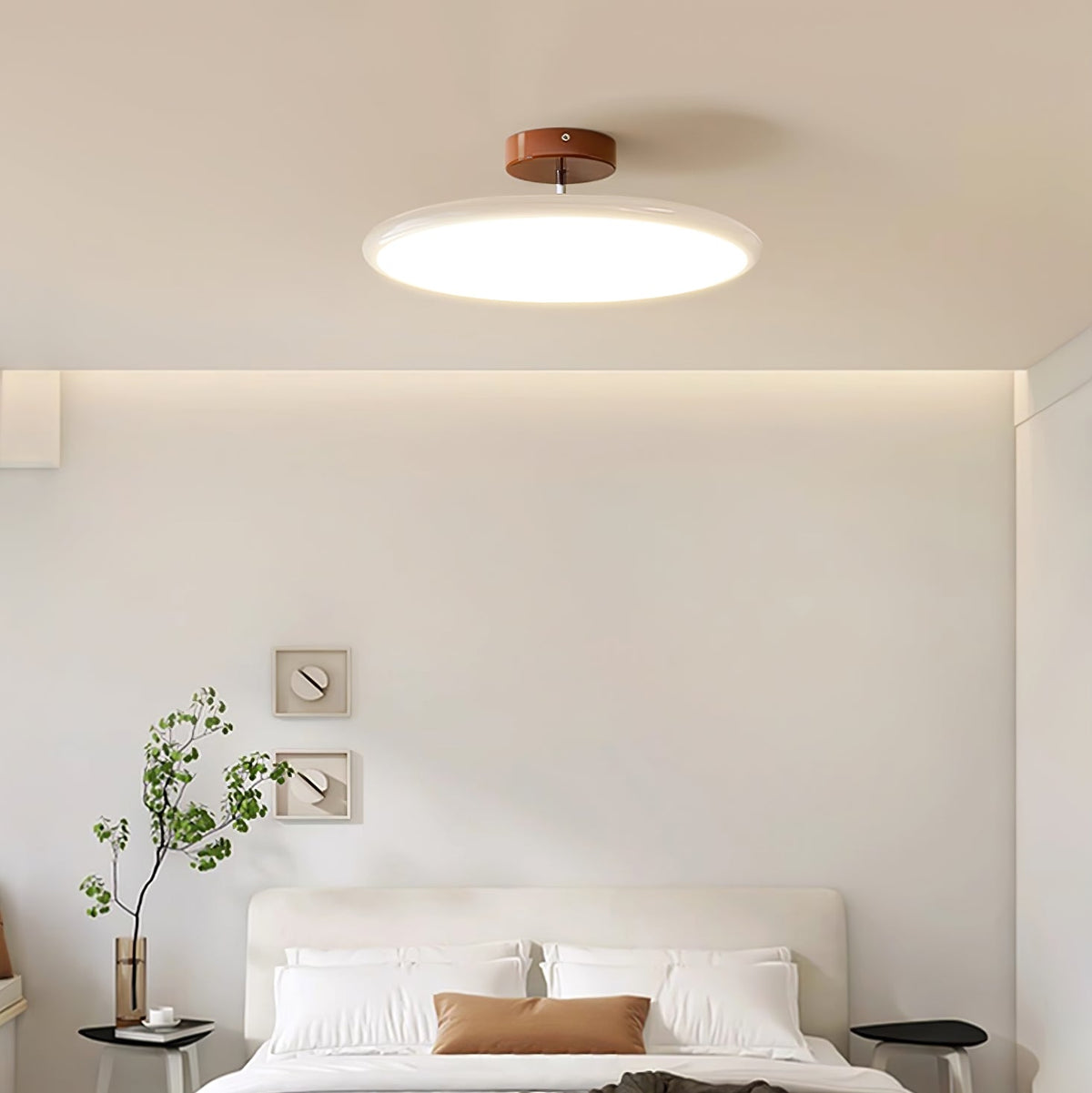 Auroradrift | Modern LED Ceiling Lamp with 270° Swivel Shade | Light for Sloped Ceilings