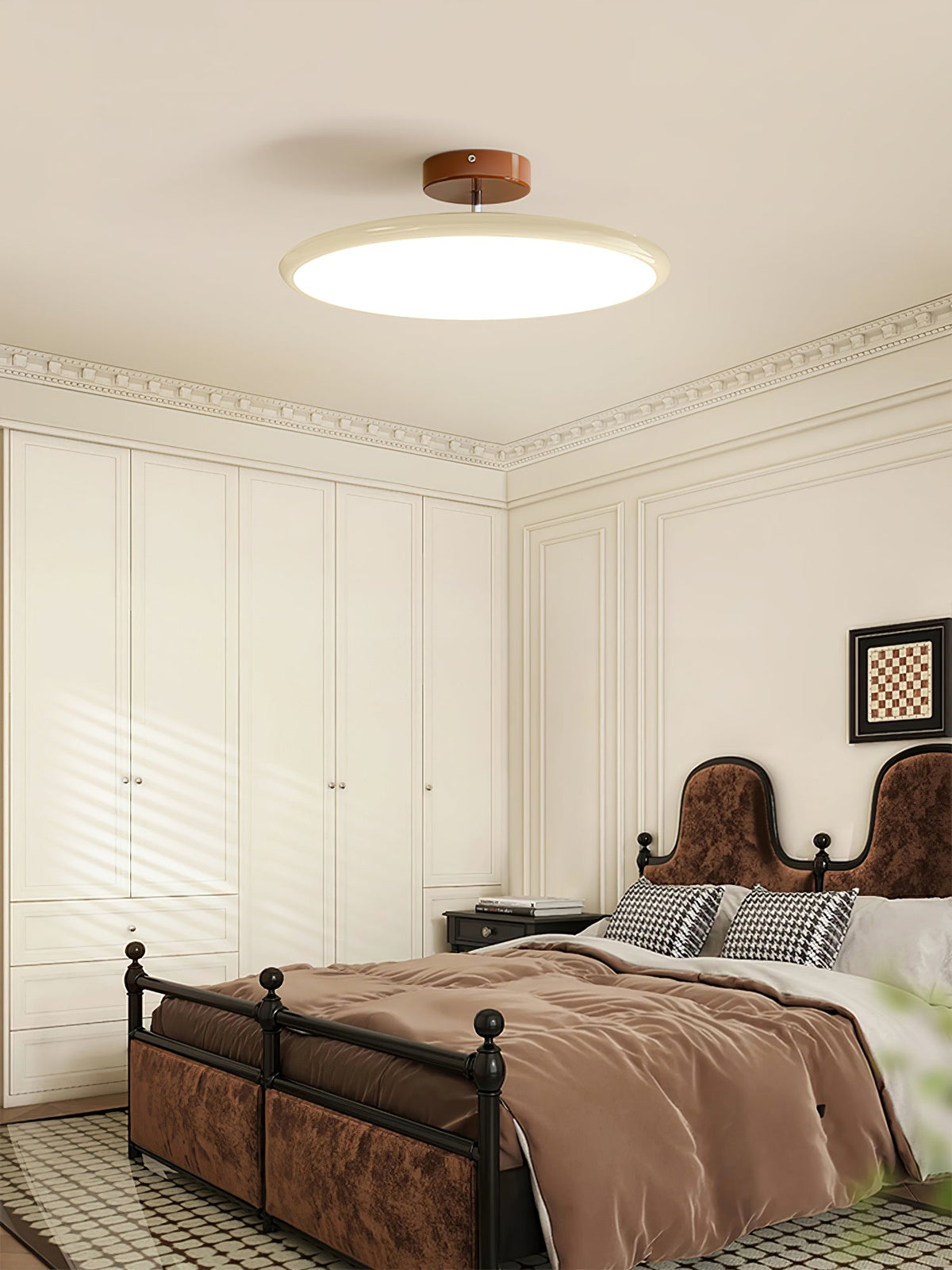 Auroradrift | Modern LED Ceiling Lamp with 270° Swivel Shade | Light for Sloped Ceilings