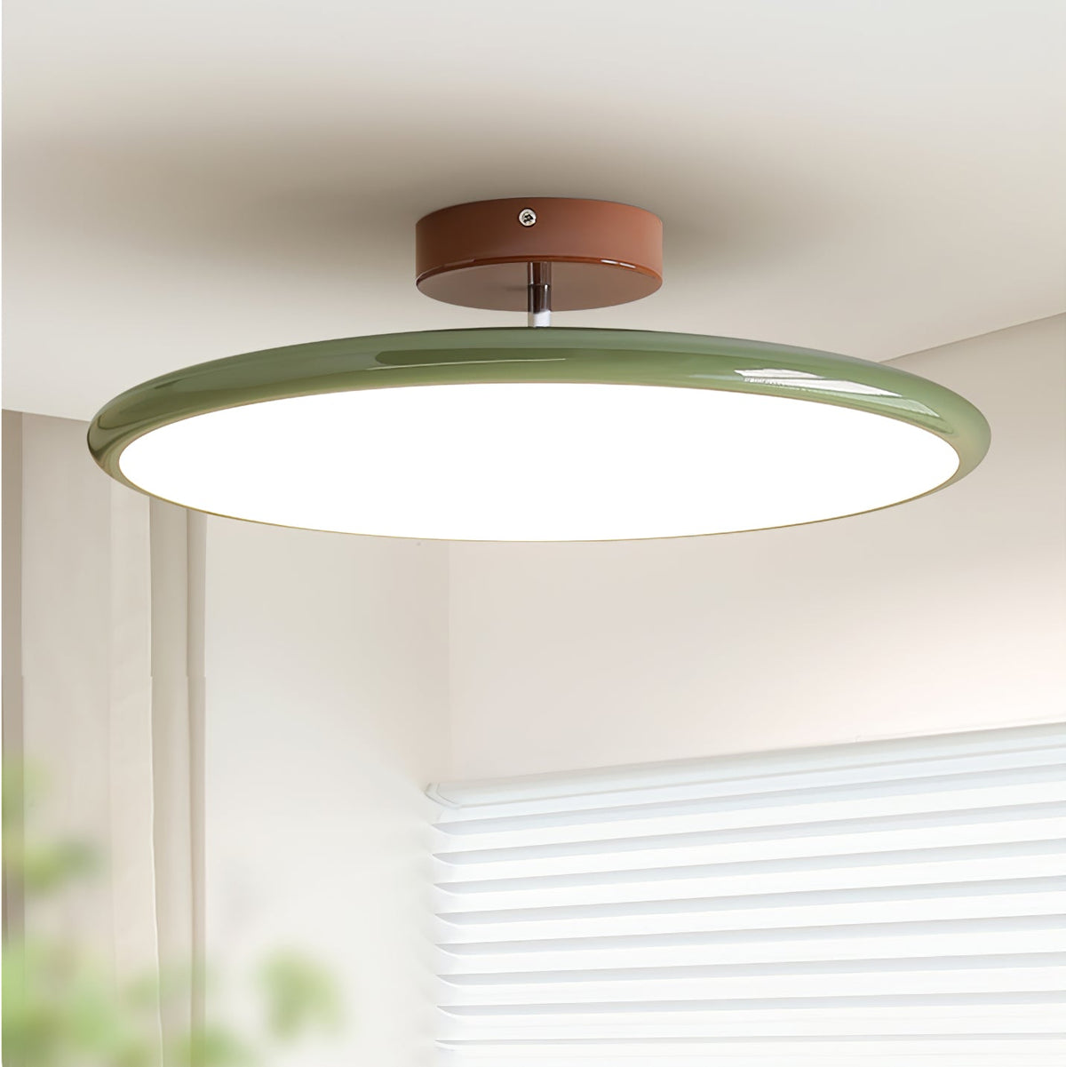 Auroradrift | Modern LED Ceiling Lamp with 270° Swivel Shade | Light for Sloped Ceilings