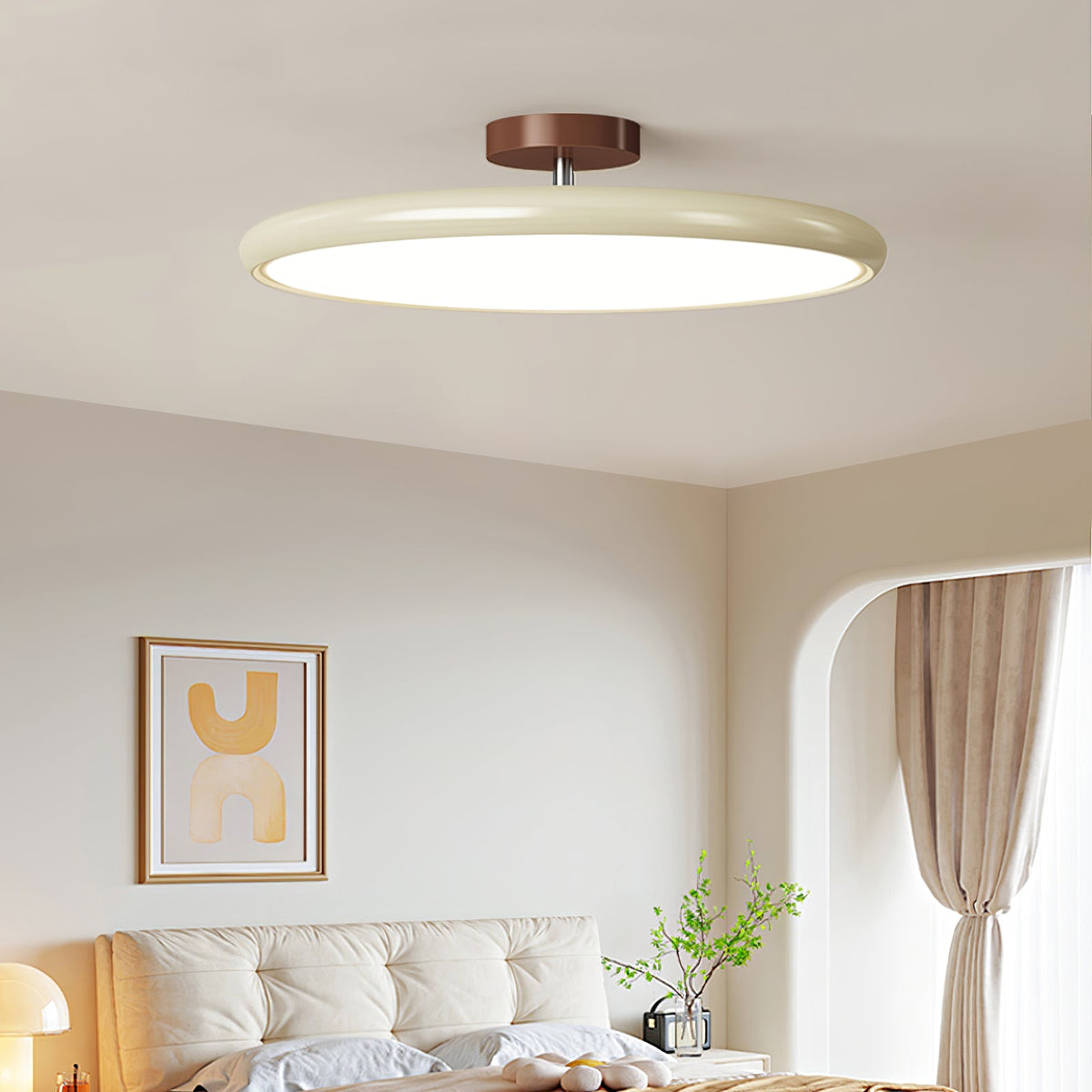 Auroradrift | Modern LED Ceiling Lamp with 270° Swivel Shade | Light for Sloped Ceilings