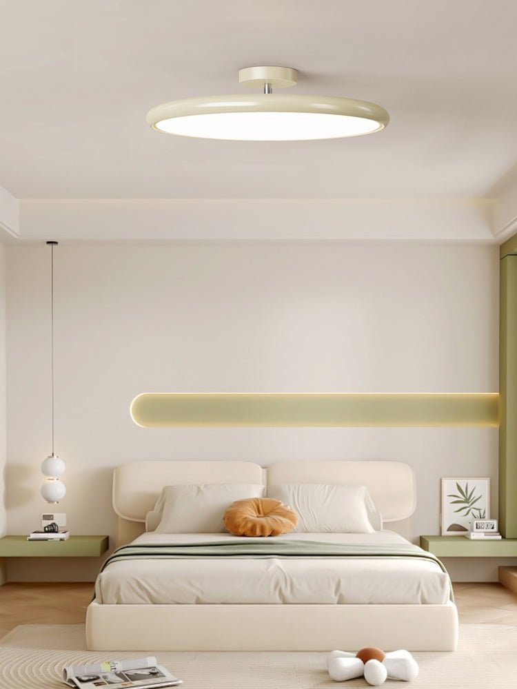 Auroradrift | Modern LED Ceiling Lamp with 270° Swivel Shade | Light for Sloped Ceilings