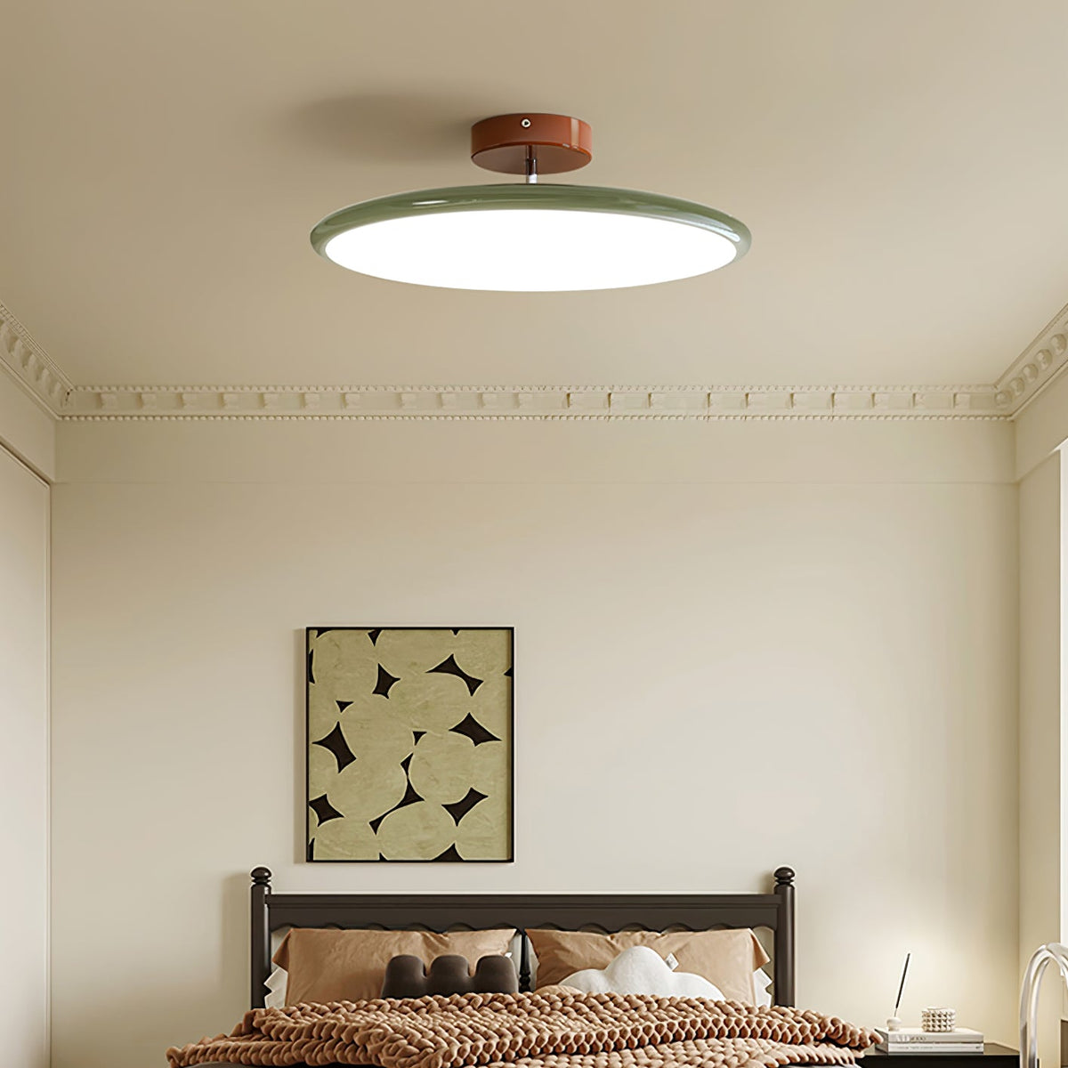Auroradrift | Modern LED Ceiling Lamp with 270° Swivel Shade | Light for Sloped Ceilings