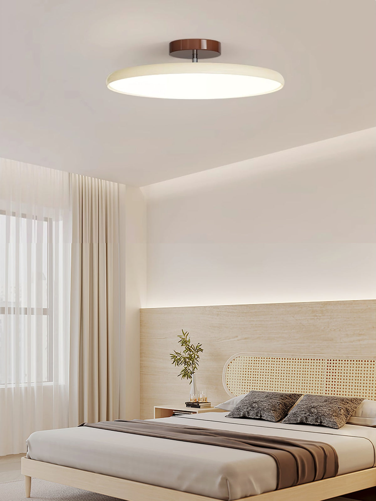 Auroradrift | Modern LED Ceiling Lamp with 270° Swivel Shade | Light for Sloped Ceilings