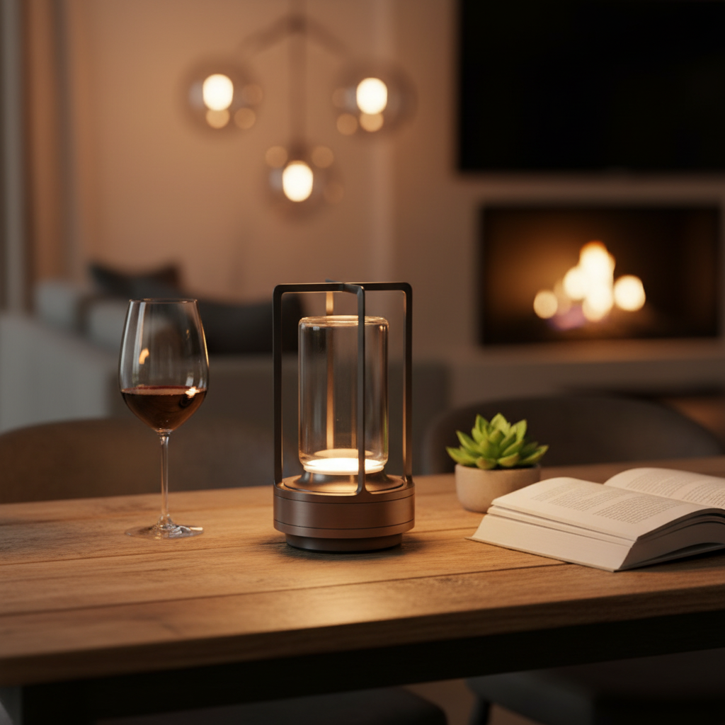 Scandinavian Wireless LED Table Lamp Rechargeable Cordless Desk Light