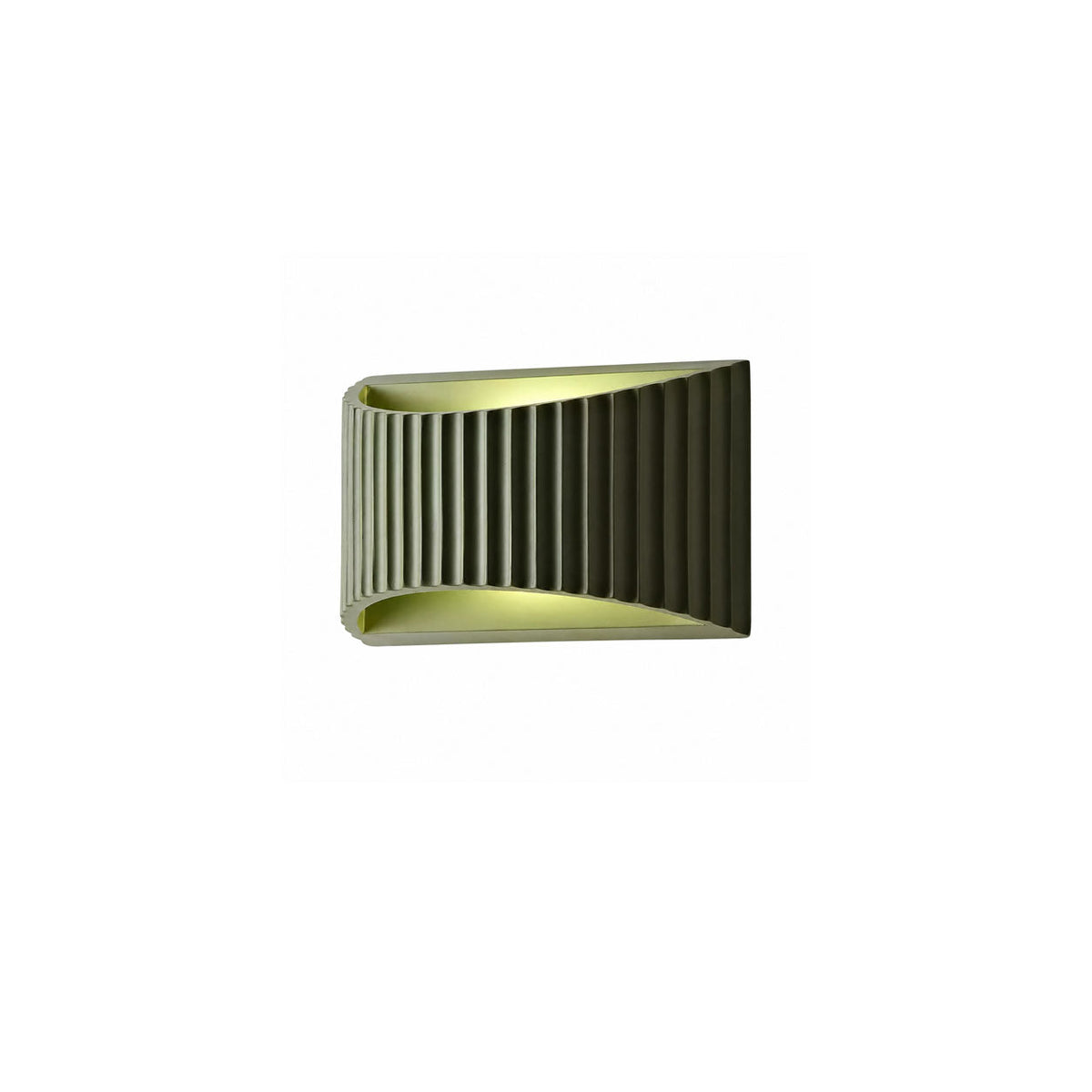 Fisar | Fluted Resin Wall Sconce with Up and Down Light | Modern Wall Lamp for Entryways