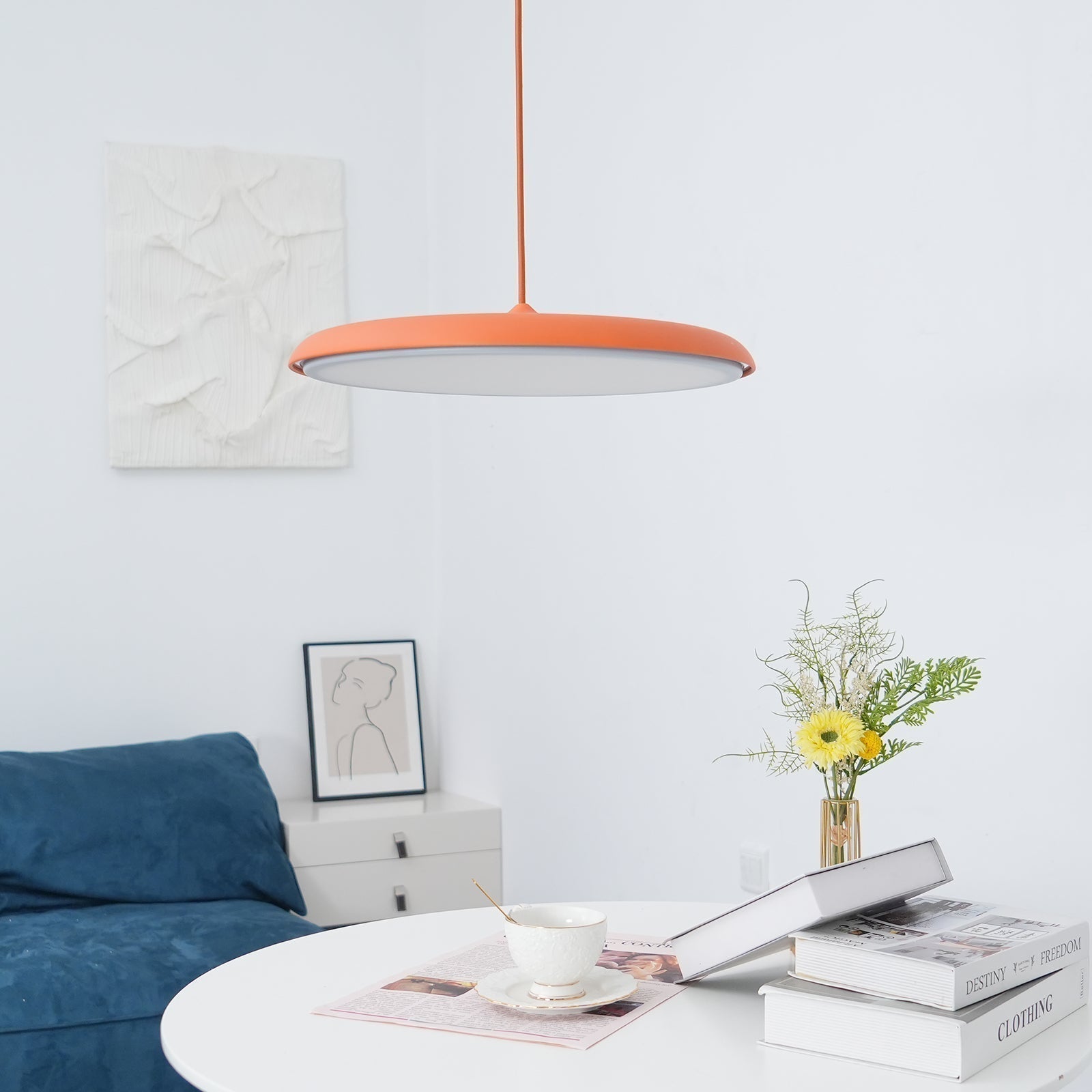 Coastal LED Pendant Light Adjustable Ceiling Hanging Lamp