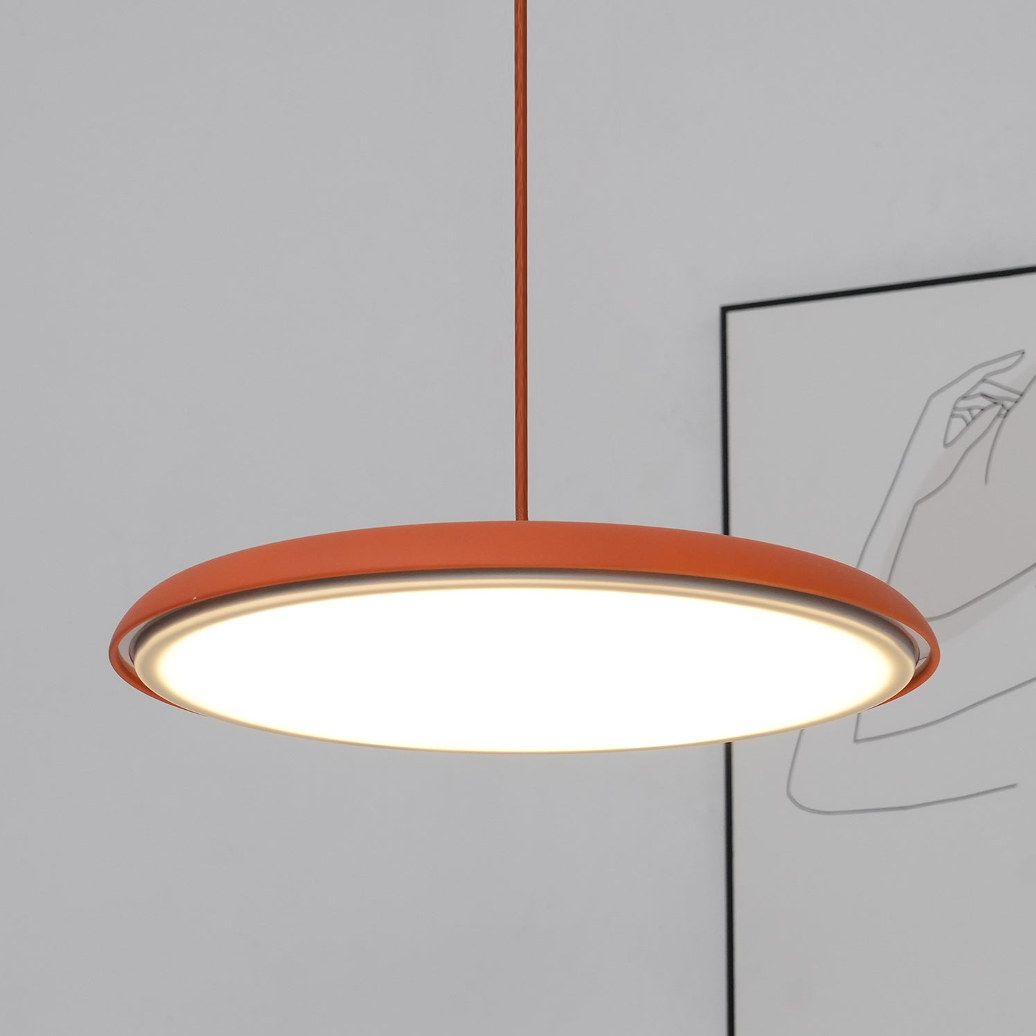 Coastal LED Pendant Light Adjustable Ceiling Hanging Lamp