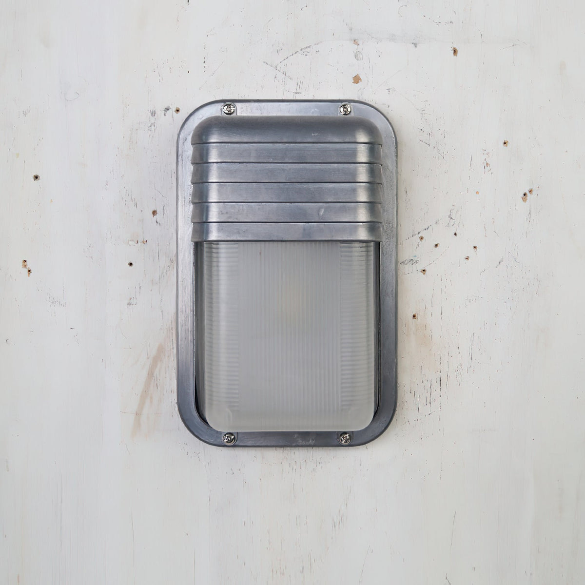 Aluminum Outdoor Bulkhead Wall Sconce with Sealed Glass | Weather-Resistant Light