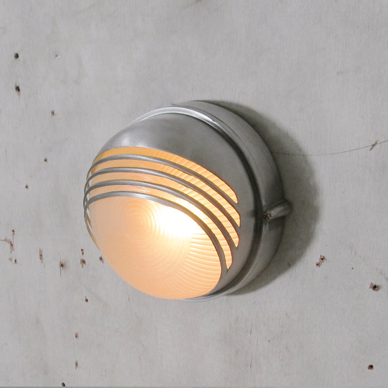 Aluminum Outdoor Bulkhead Wall Sconce with Sealed Glass | Weather-Resistant Light